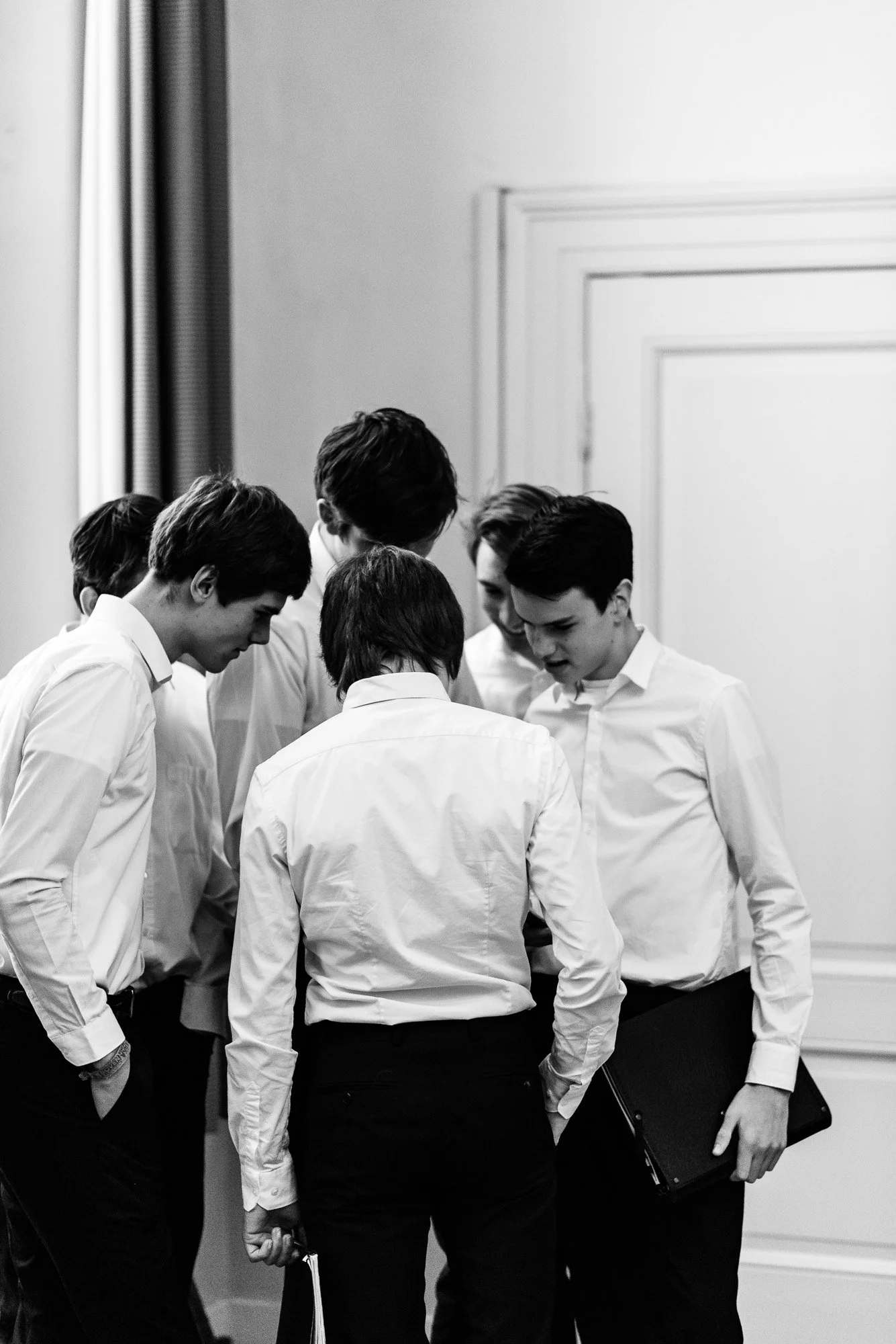  Boys of The Hague Matrozenkoor just before their concert at the Kloosterkerk in The Hague 