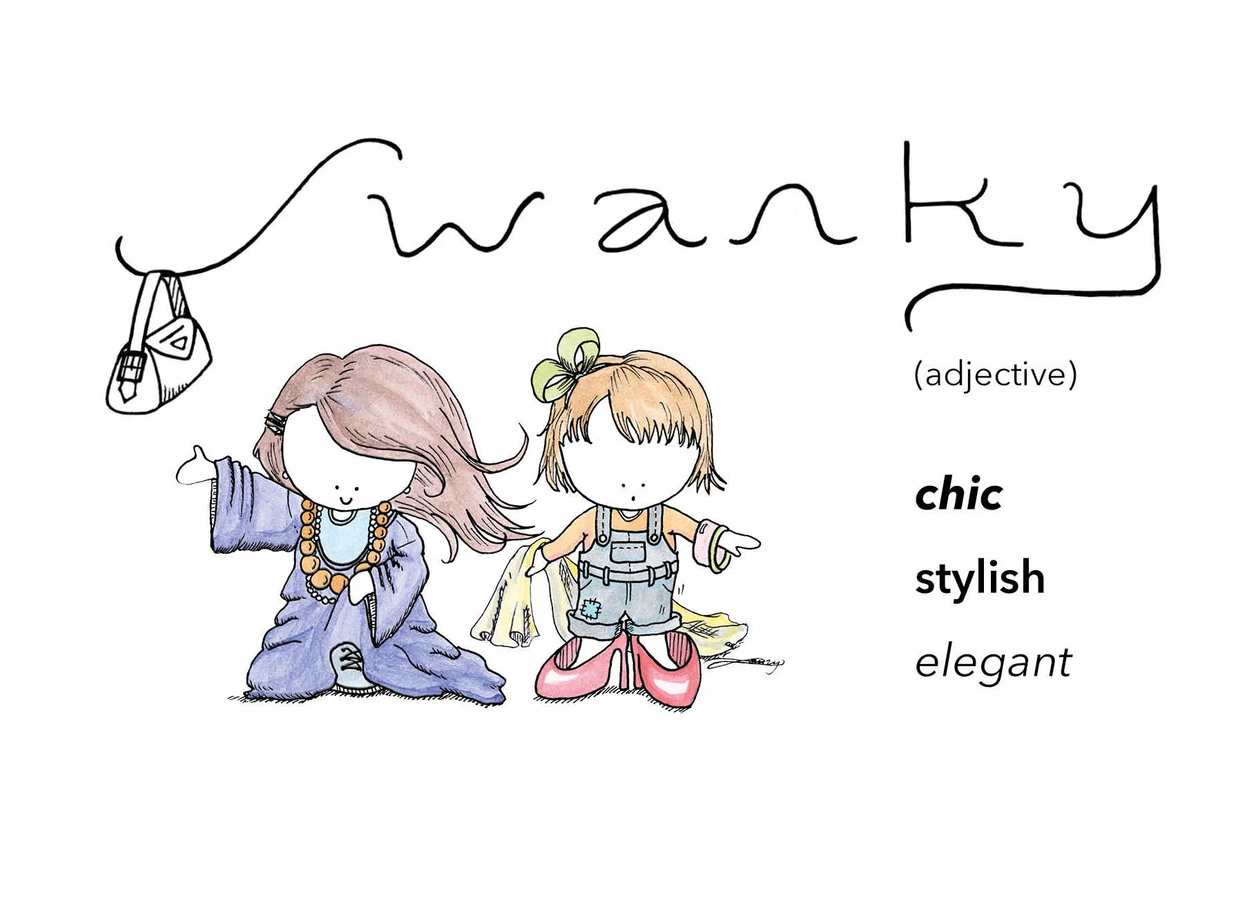 Swanky postcard (eng)
