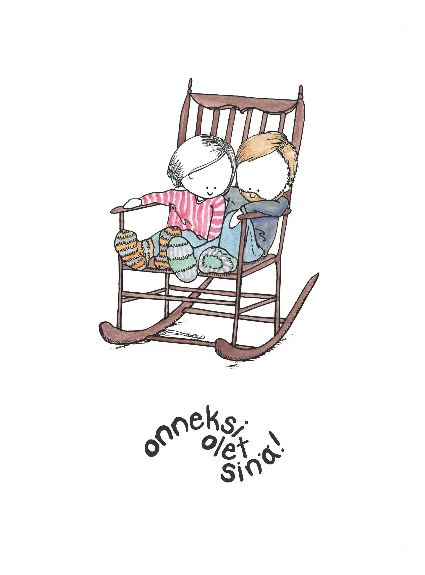 Onneksi olet sinä postcard (fin)