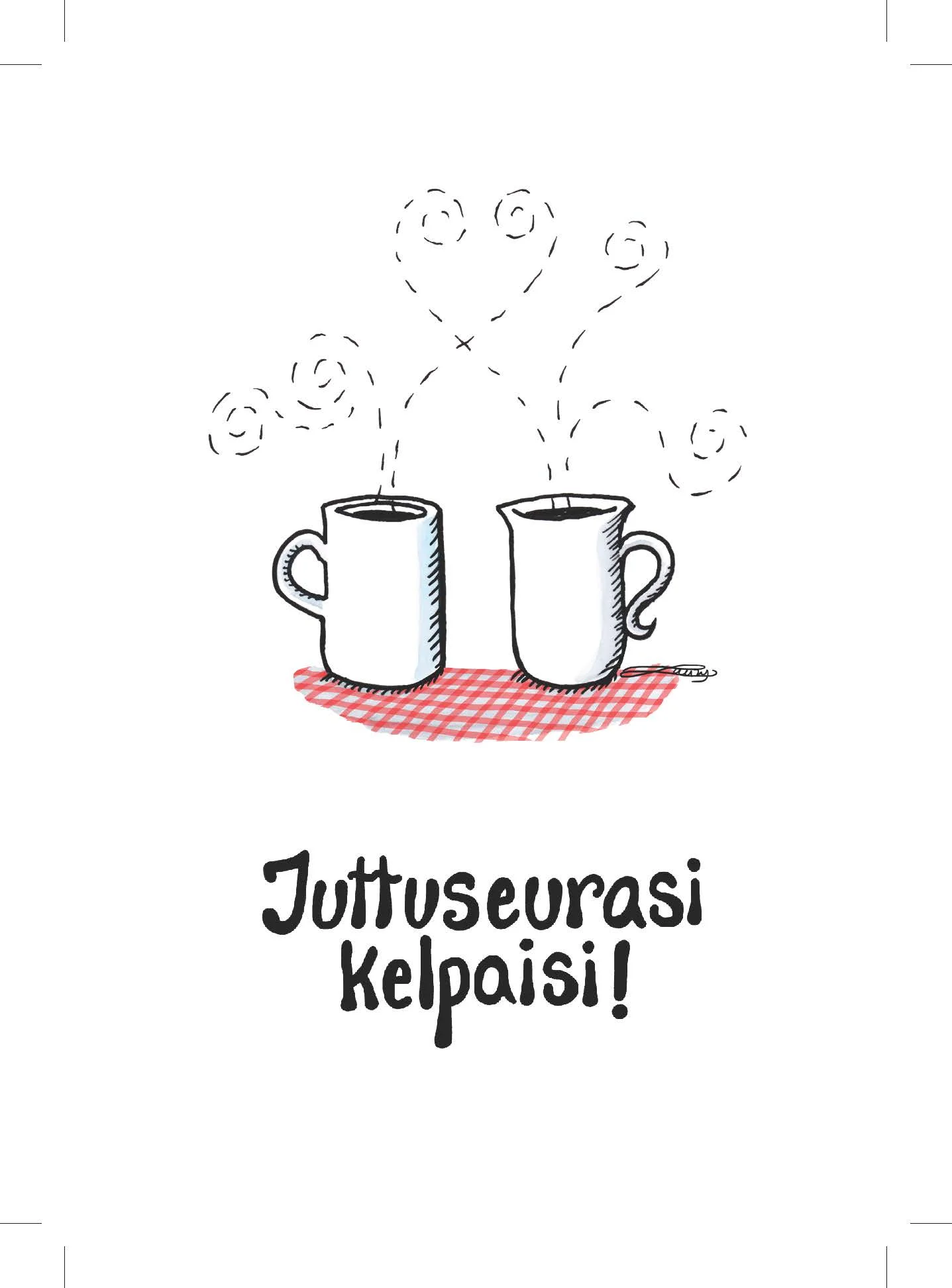 Juttuseura mukit postcard (fin)