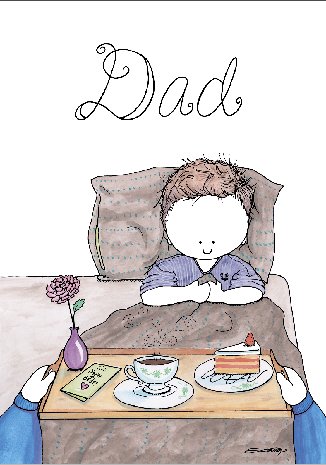 Breakfast in Bed Dad (eng)