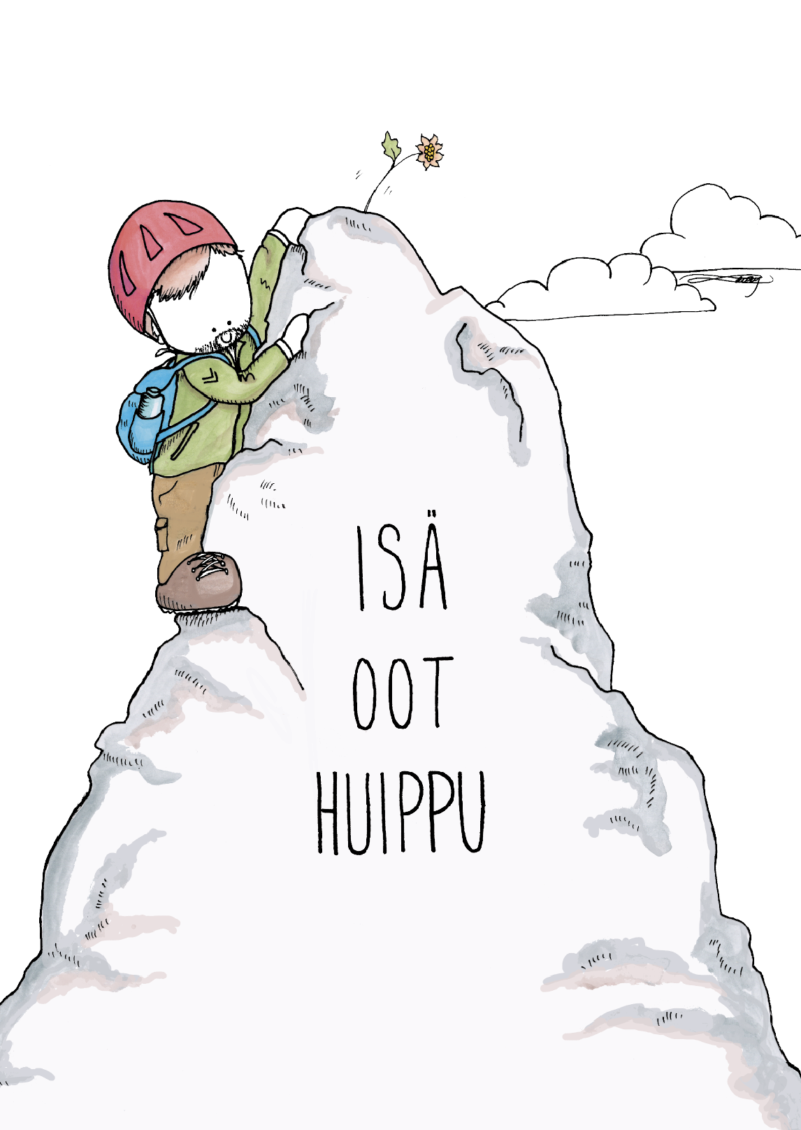 Isä oot huippu! postcard (fin)
