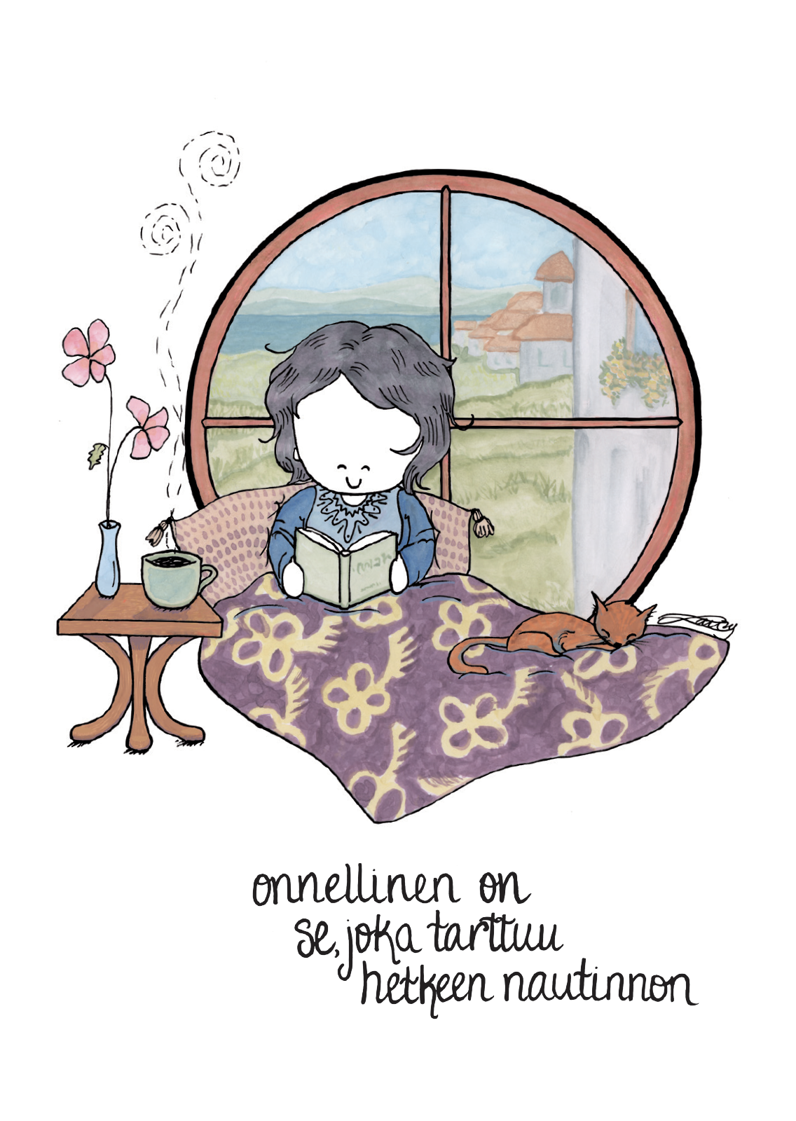 Nautinnon hetki postcard (fin)