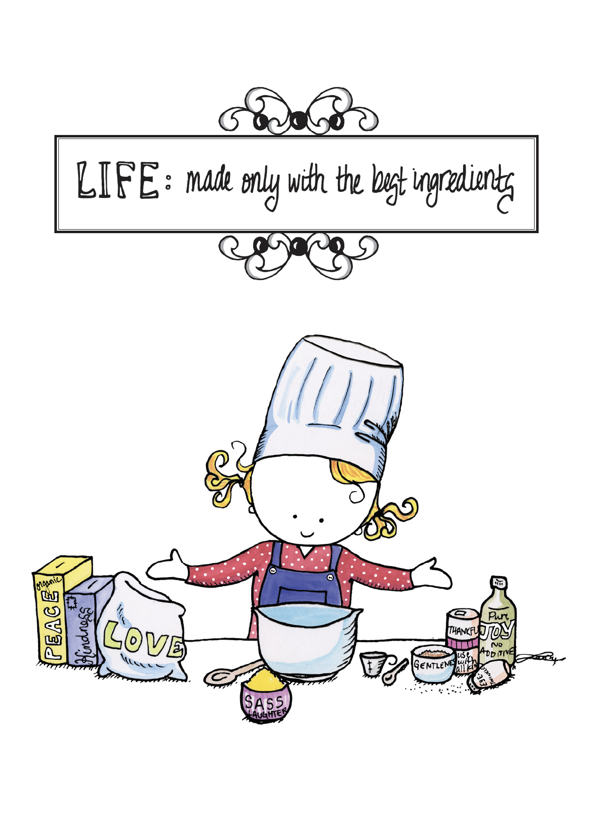 Life Ingredients Postcard (eng)
