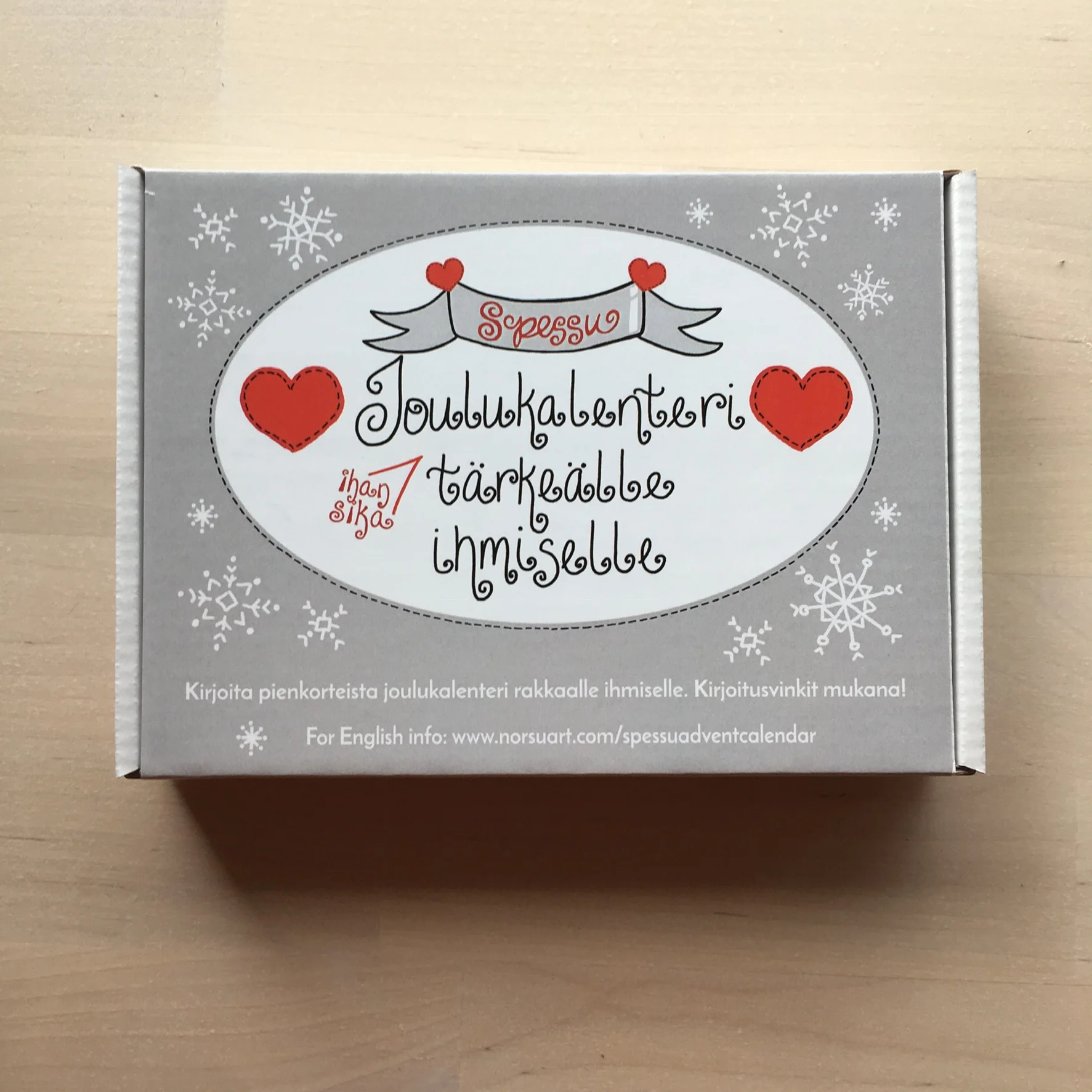 Spessu joulukalenteri (ihan sika) tärkeälle ihmiselle (fin)