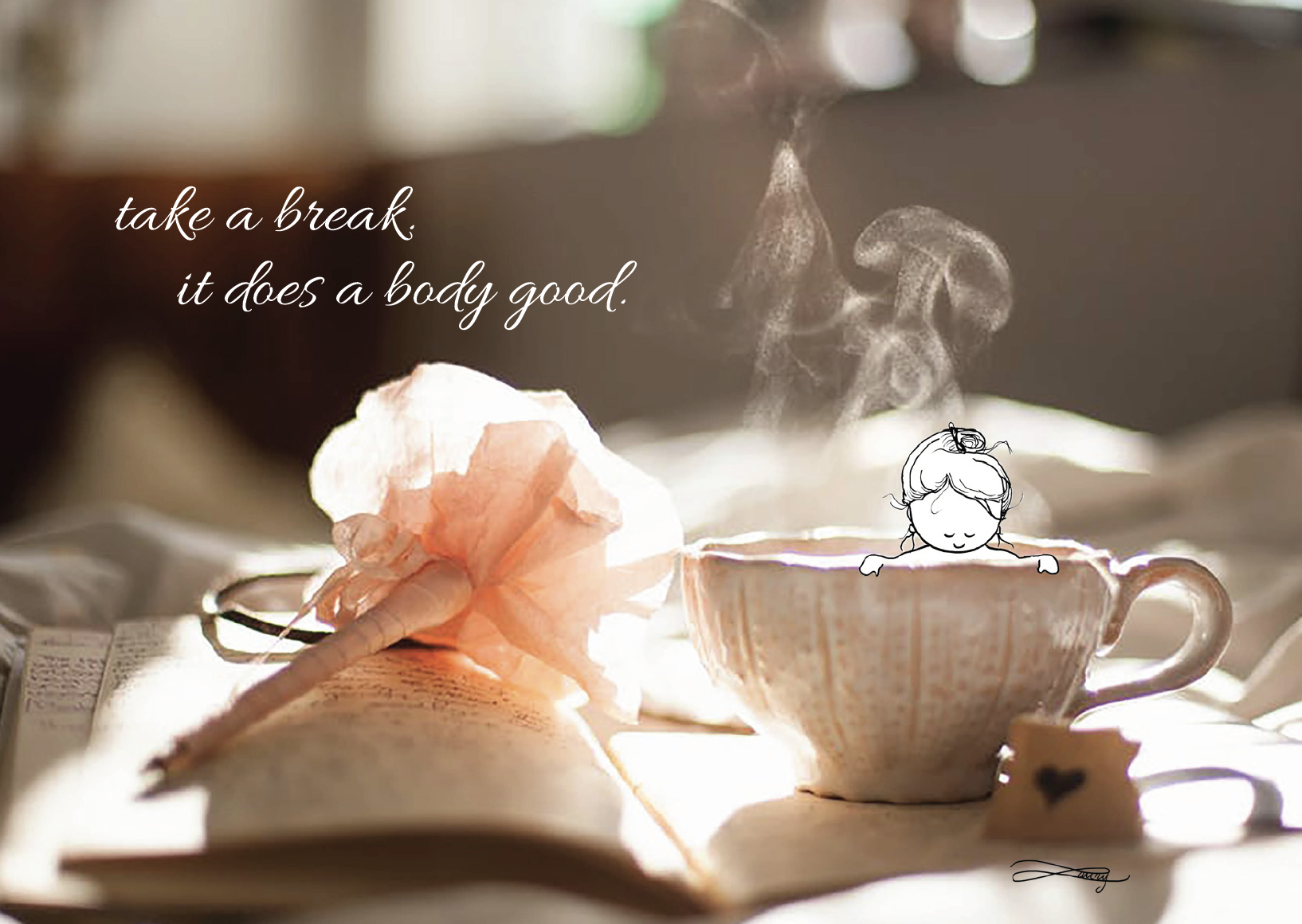 Take a break postcard (eng)