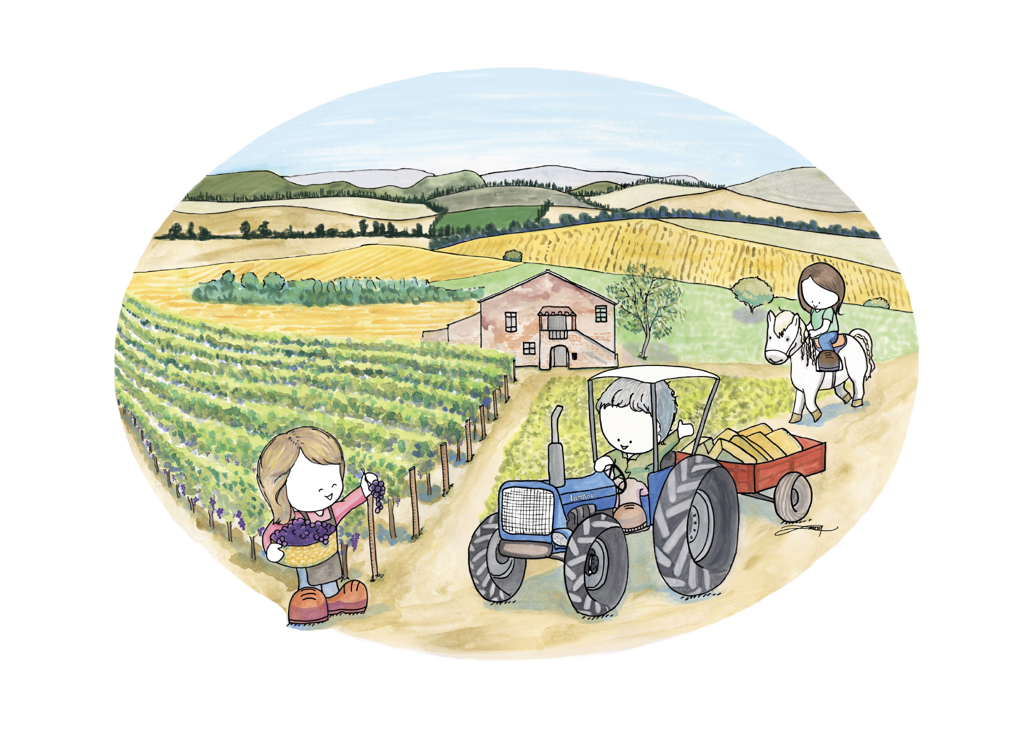 Perhepotretti italiassa