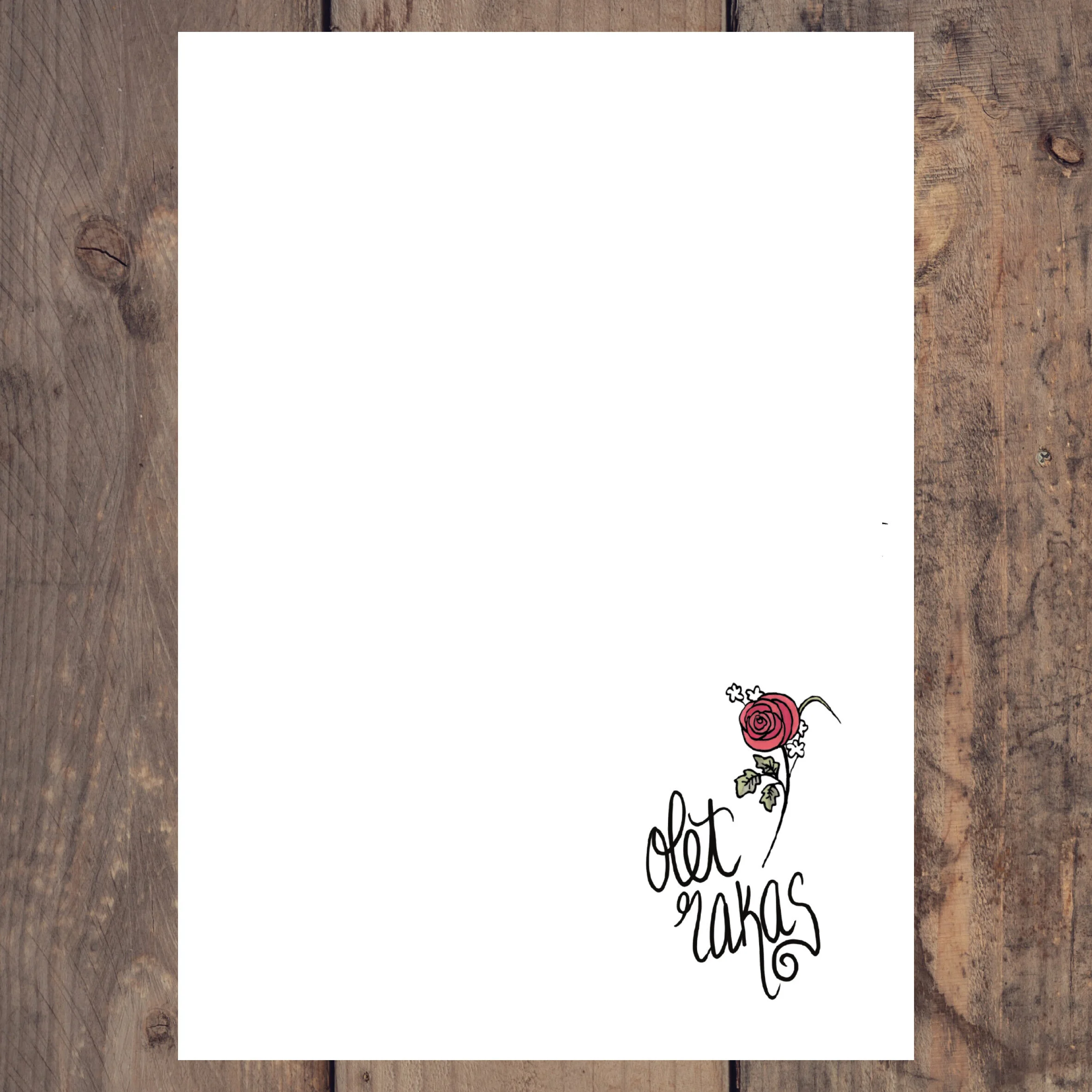 Kukkainen ylioppilas card