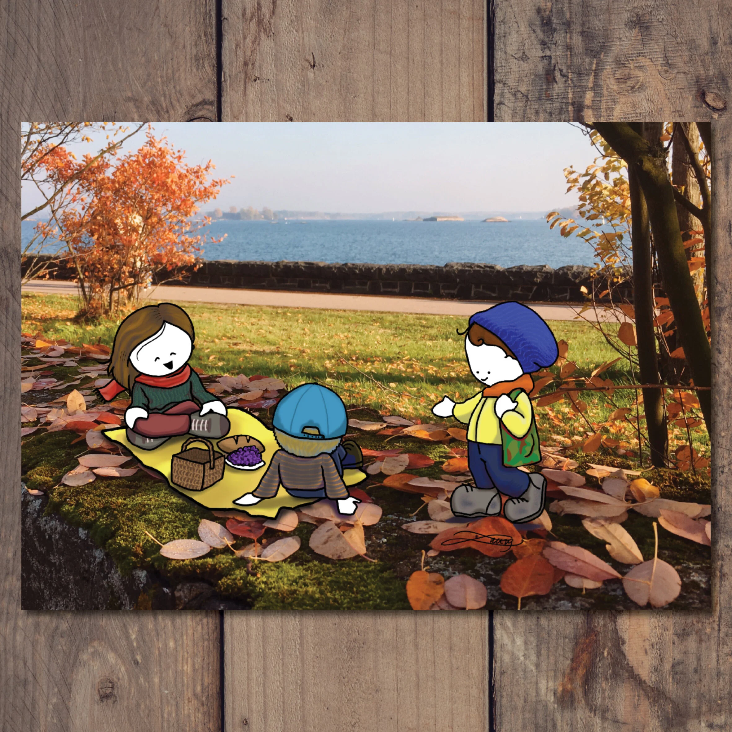 Eväsretki-picnic postcard