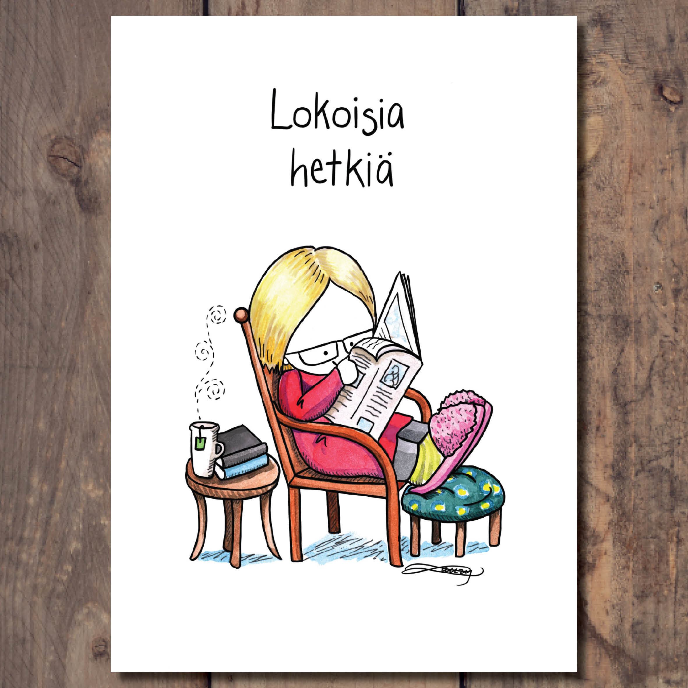 Lokoisia hetkiä postcard (fin)