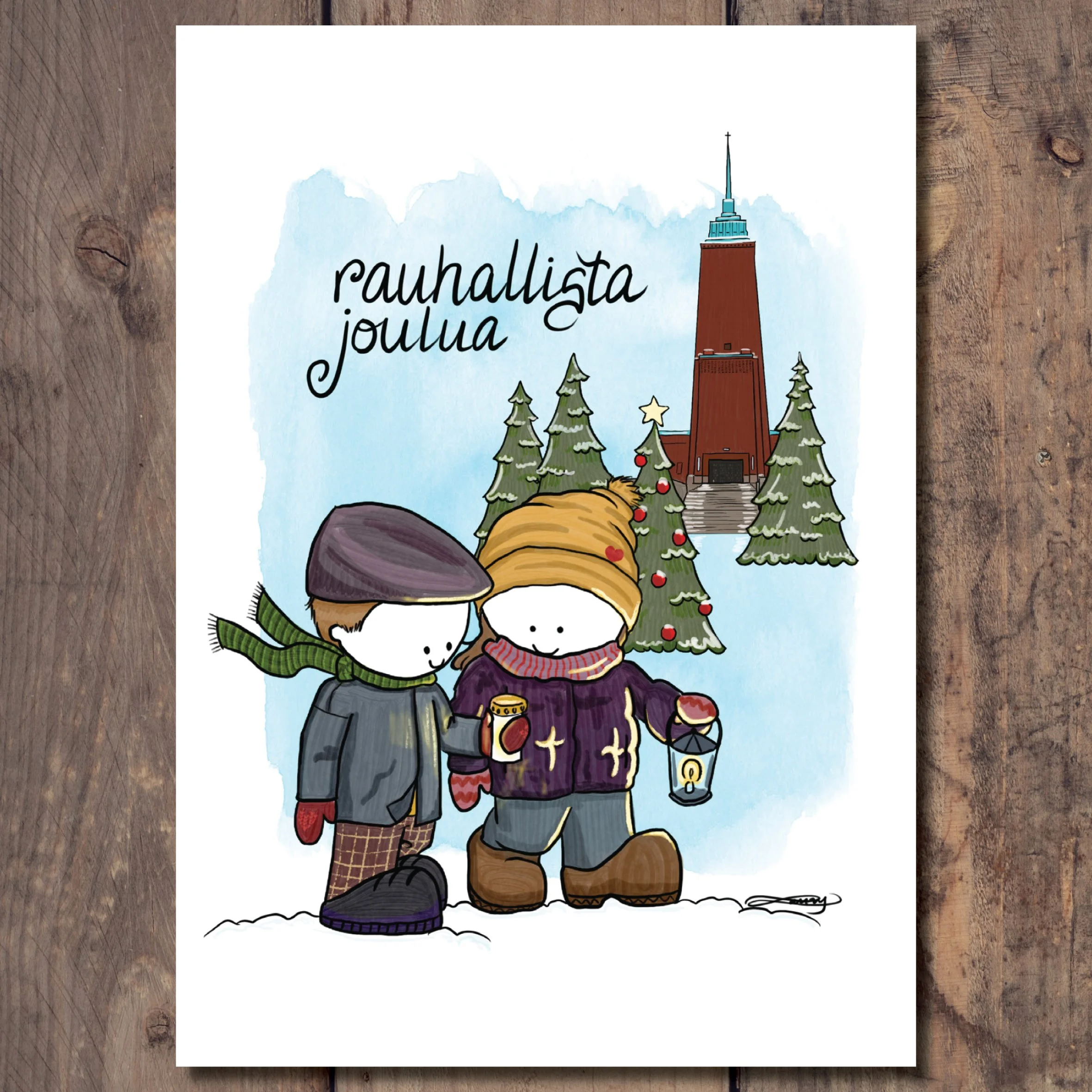 Christmas light postcard (fin)