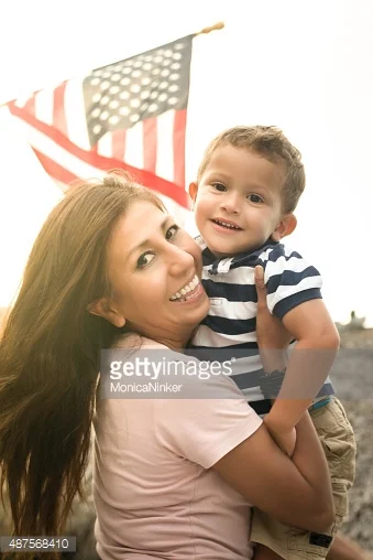 http://www.gettyimages.com/detail/photo/hispanic-woman-standing-near-american-flag-royalty-free-image/88760301