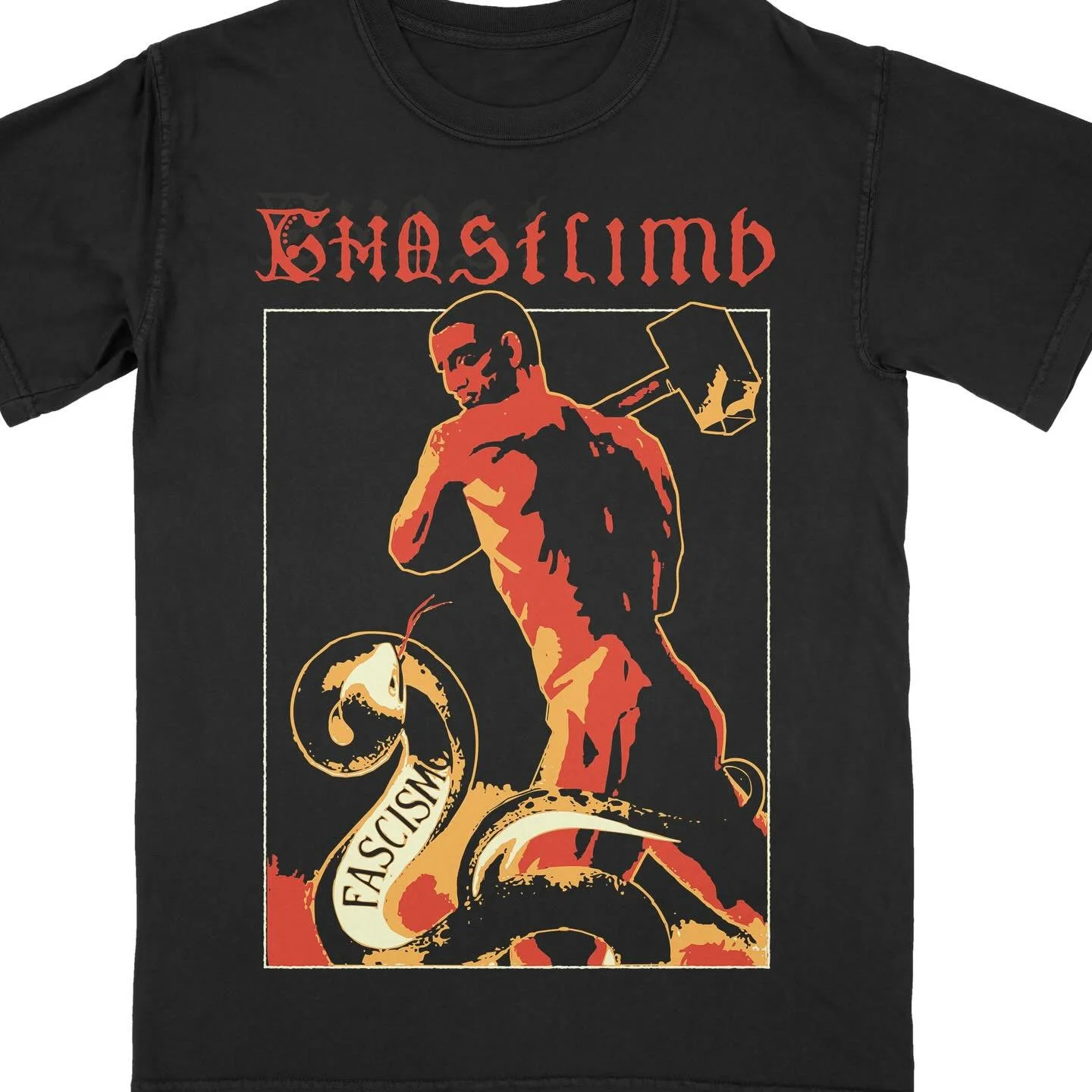 New prints of these ghostlimb shirts up in the webstore now. Fuck em all, now more than ever #ghostlimb check out the store in bio