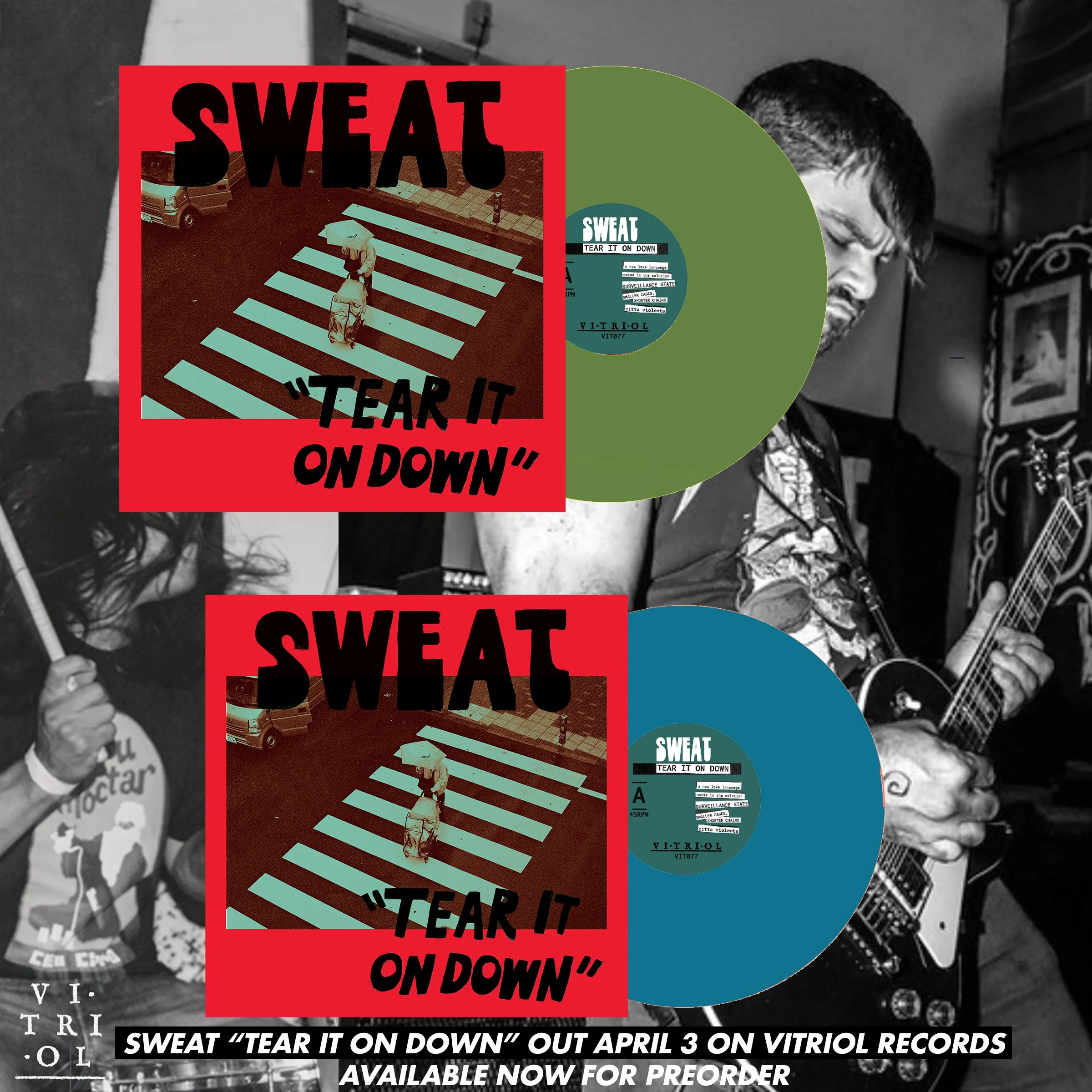 New Sweat LP "Tear It On Down" Available for Preorder Feb 13, New Song! Tour! 