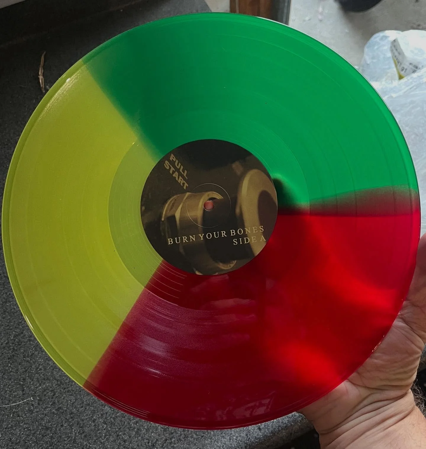 Brought back a grip of these that had been in seclusion in Japan. This was is the 4th and final pressing of Burn Your Bones. Comes with a new artwork and gatefold cover. This version includes both LP and CD formats with audio that has been re-mixed a