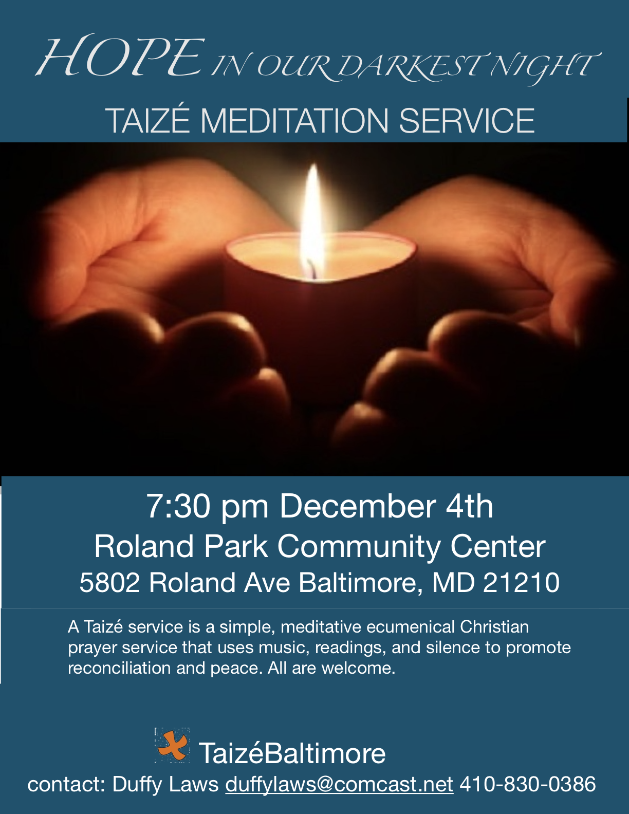 Hope in Our Darkest Night - Taizé Baltimore