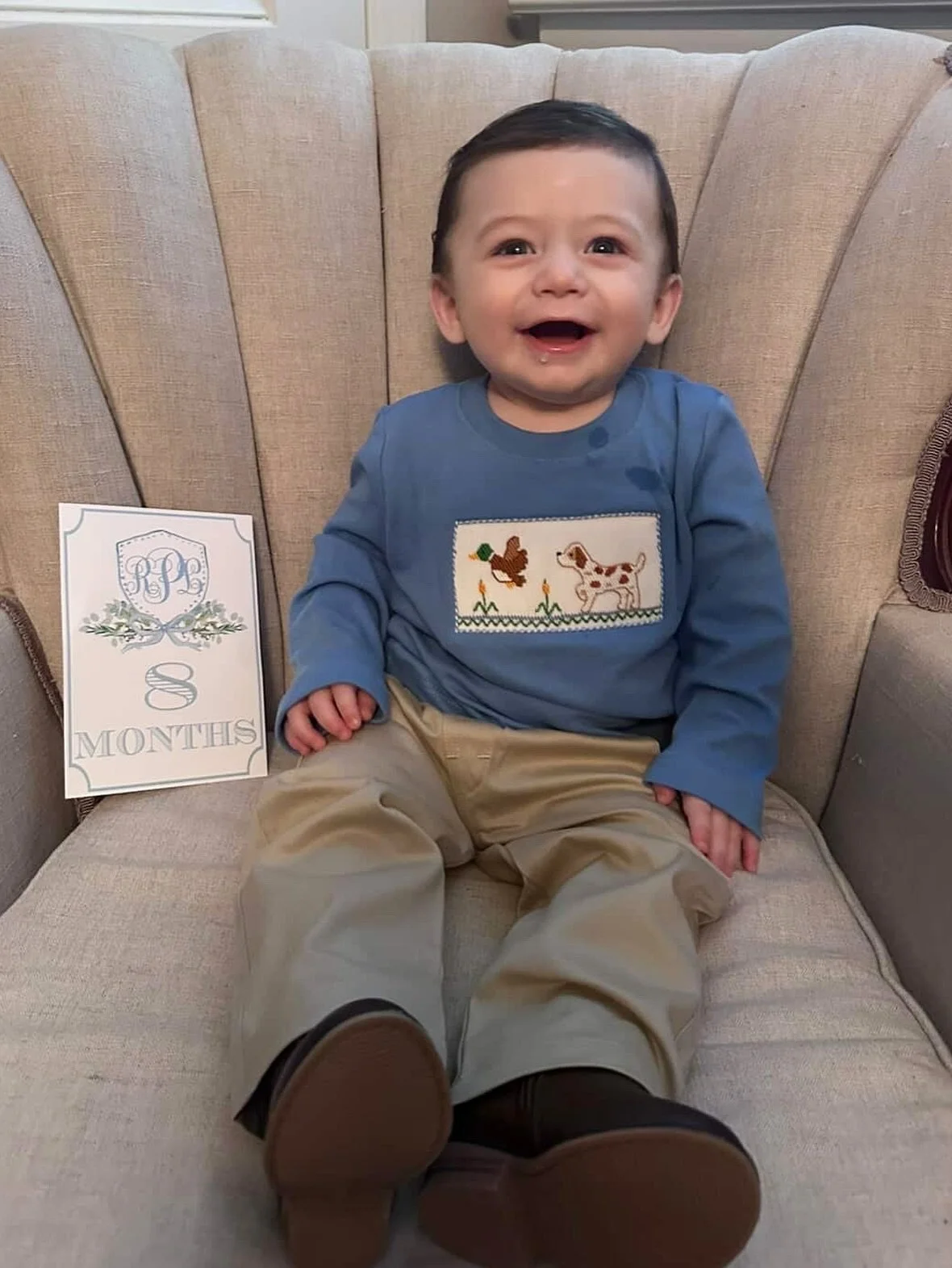 Look at this sweet Fancy Pants cutie ready for fall! 🦆🎃