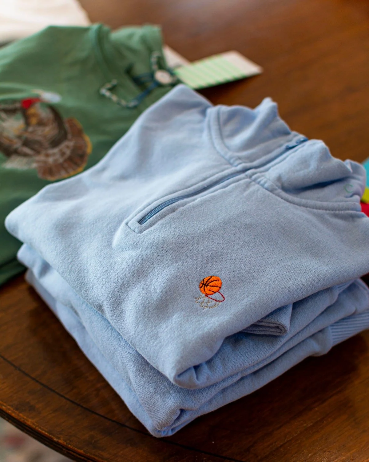 A new basketball sweatshirt in from Luigi. 🏀