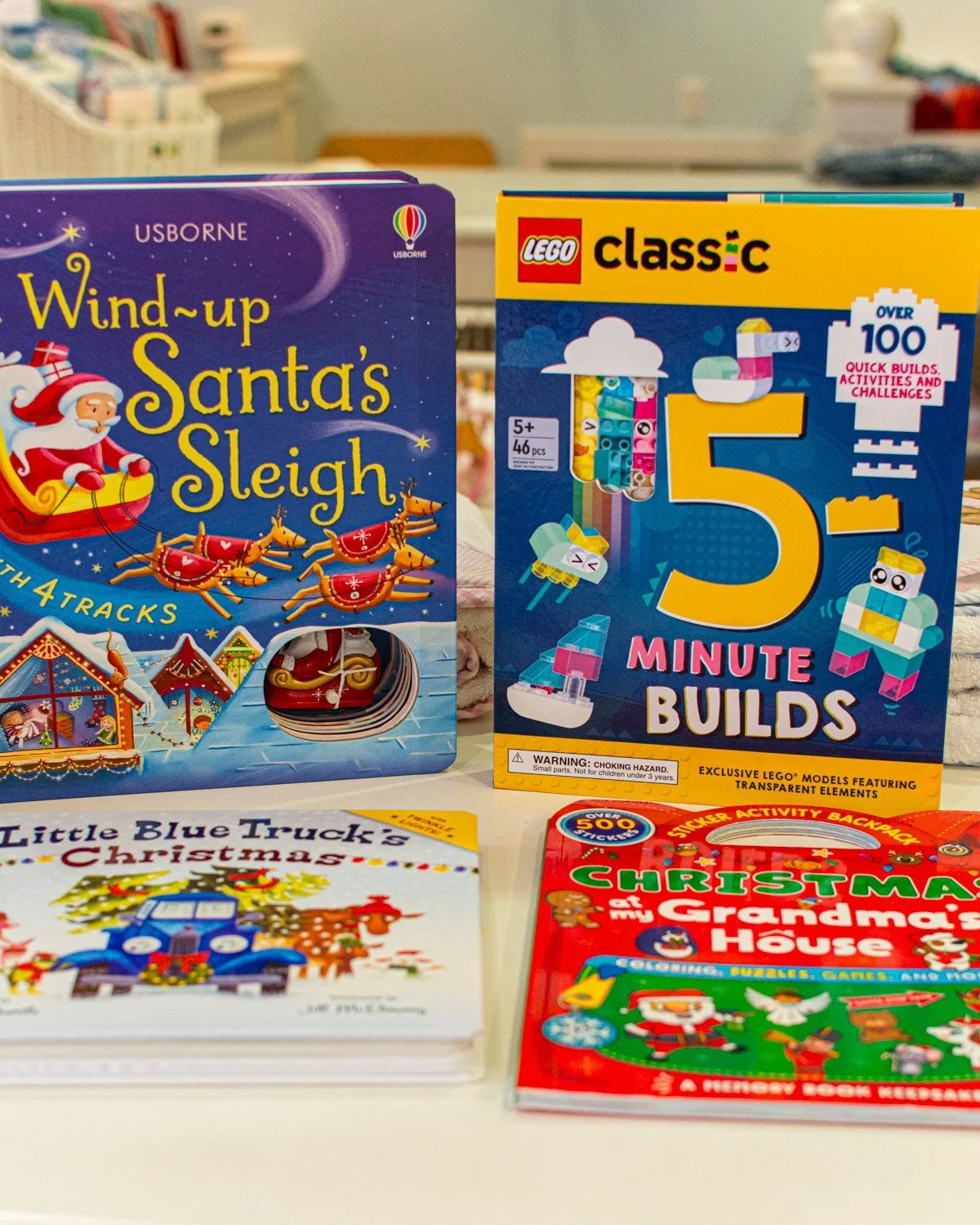 Book options from around the shop to add under the tree or to gift. 🎁