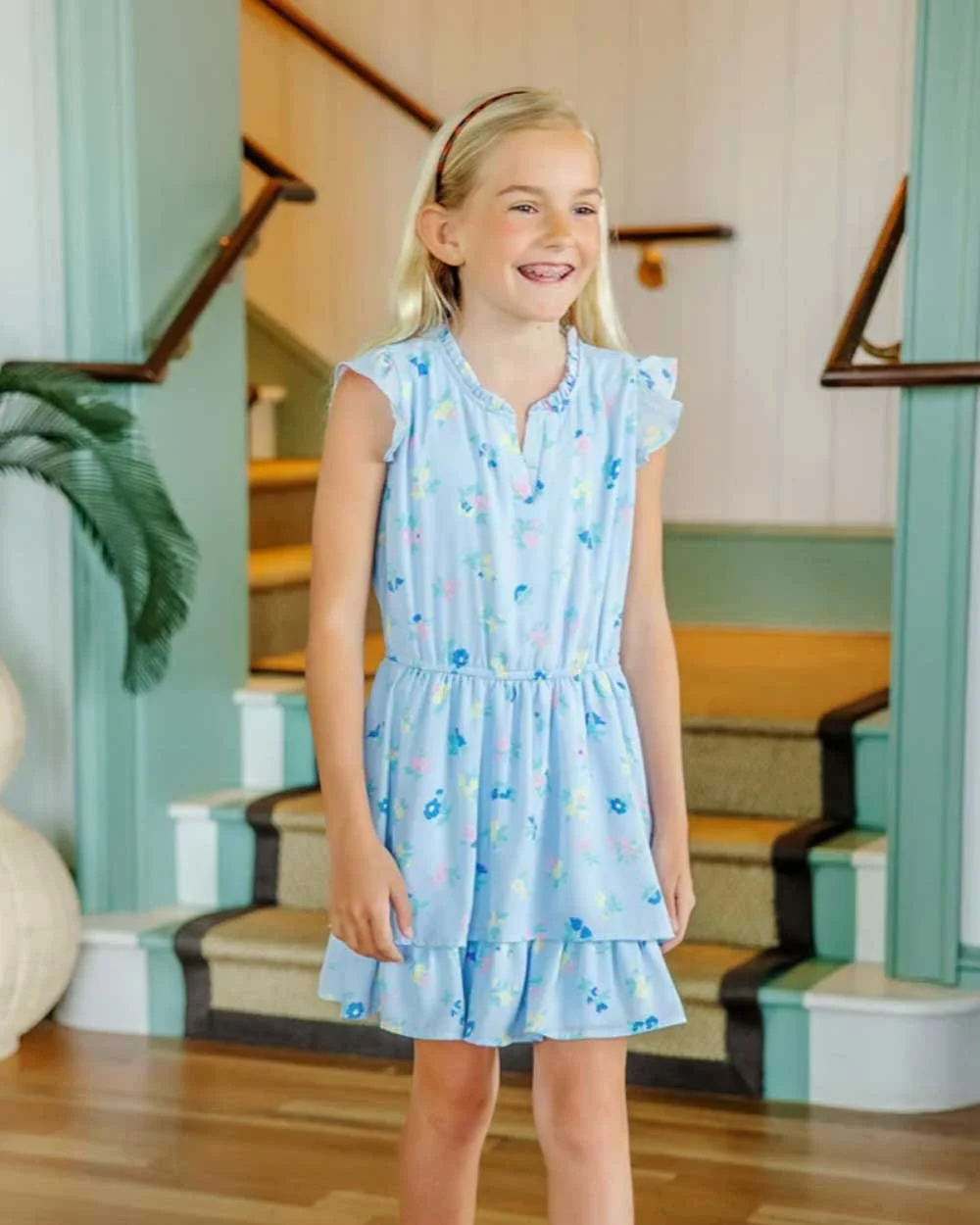 🌸🌼🌸🌼 The Mary Price Party Dress with Little London Flowers print from The Beaufort Bonnet. It's perfect for Easter celebrations, vacations and special occasions.