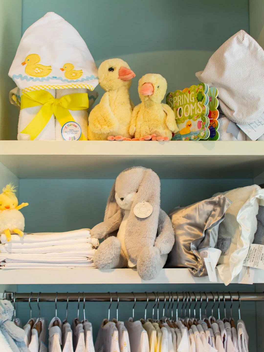 We're partial to baby chicks and lambs for spring time babies too. 🐥🐣 But let's play "I Spy" with some of the Easter bunnies around the shop.