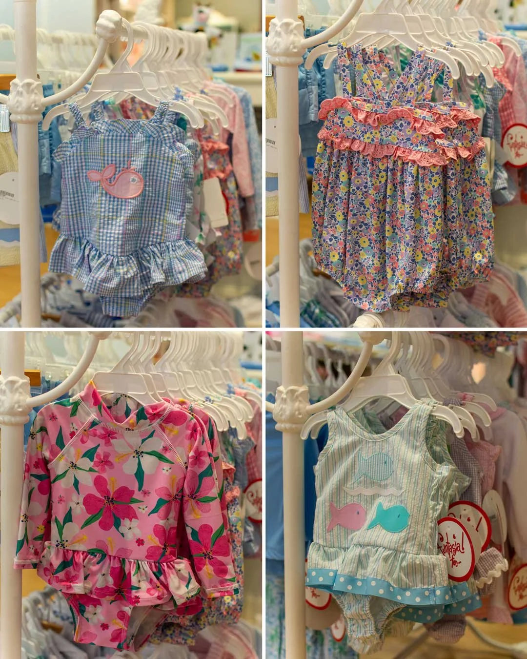 It's June 1st, and we're already in summer mode. Swipe through to see so many of the cute suits we have in stock for girls. 💦
