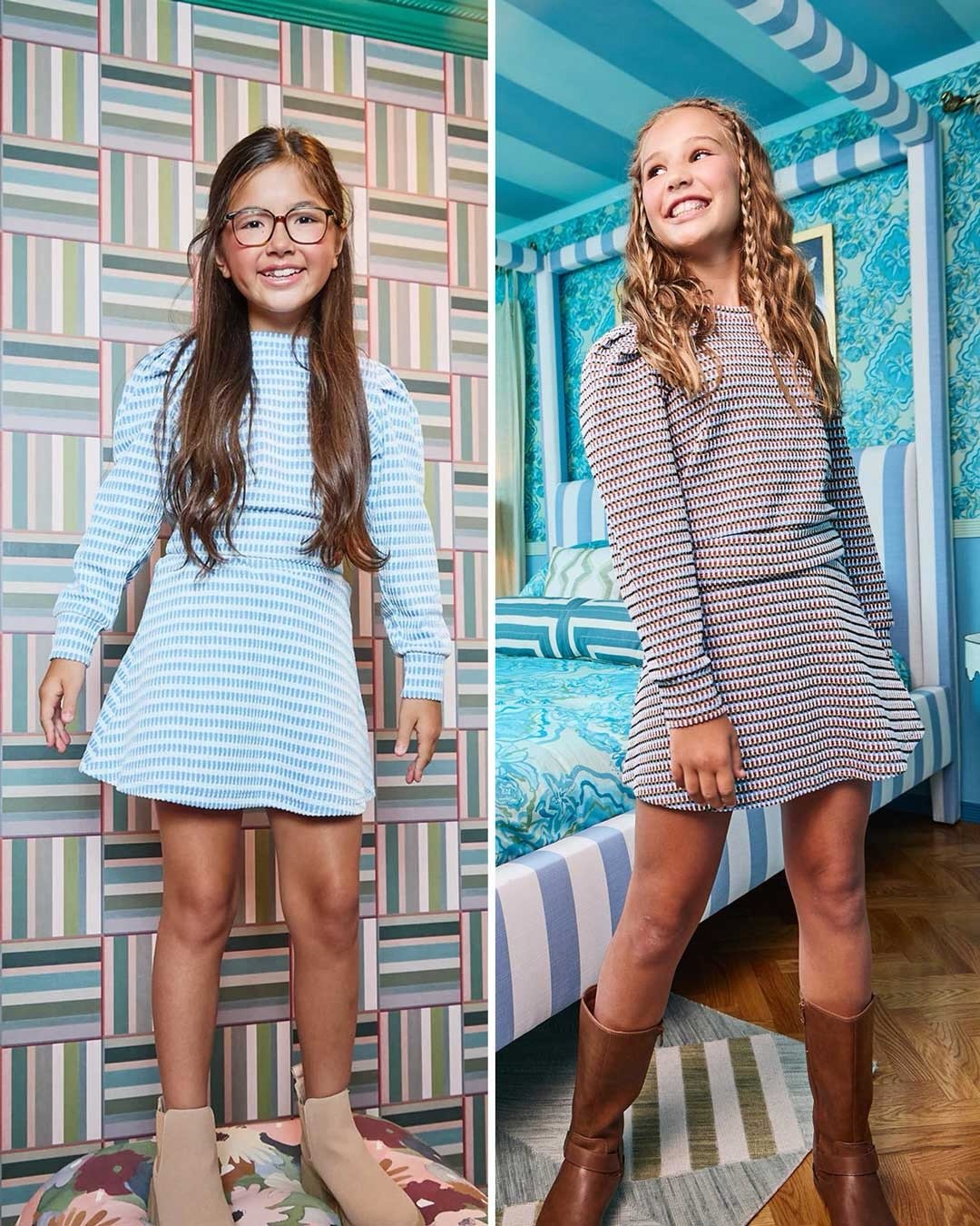Fall 2026 from @pleatcollection is in the shop! We have three colorways in the Libba a-line skort and Peyton top that are gorgeous geometric prints.  You can easily mix and match these sets with other styles from Pleat!