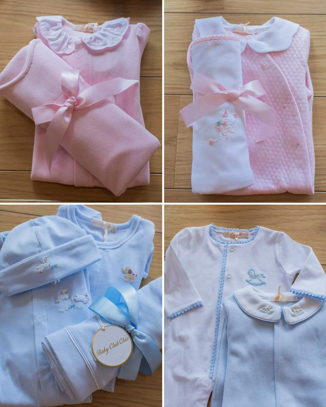 Happy Saturday! Super special Baby Club Chic onesies, gowns and blankets in our front window. 👶🏻🐥