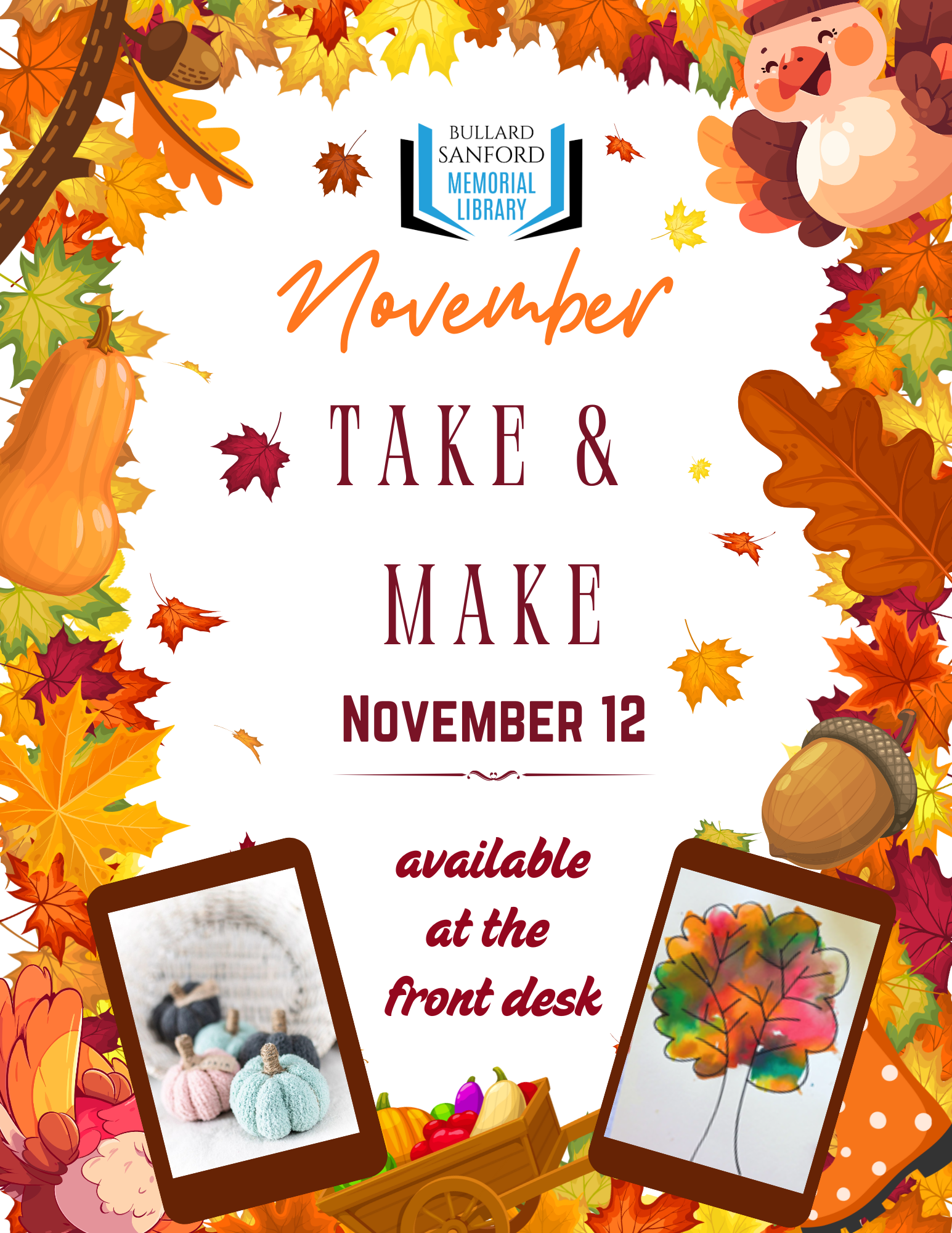 November Take &amp; Make Kits