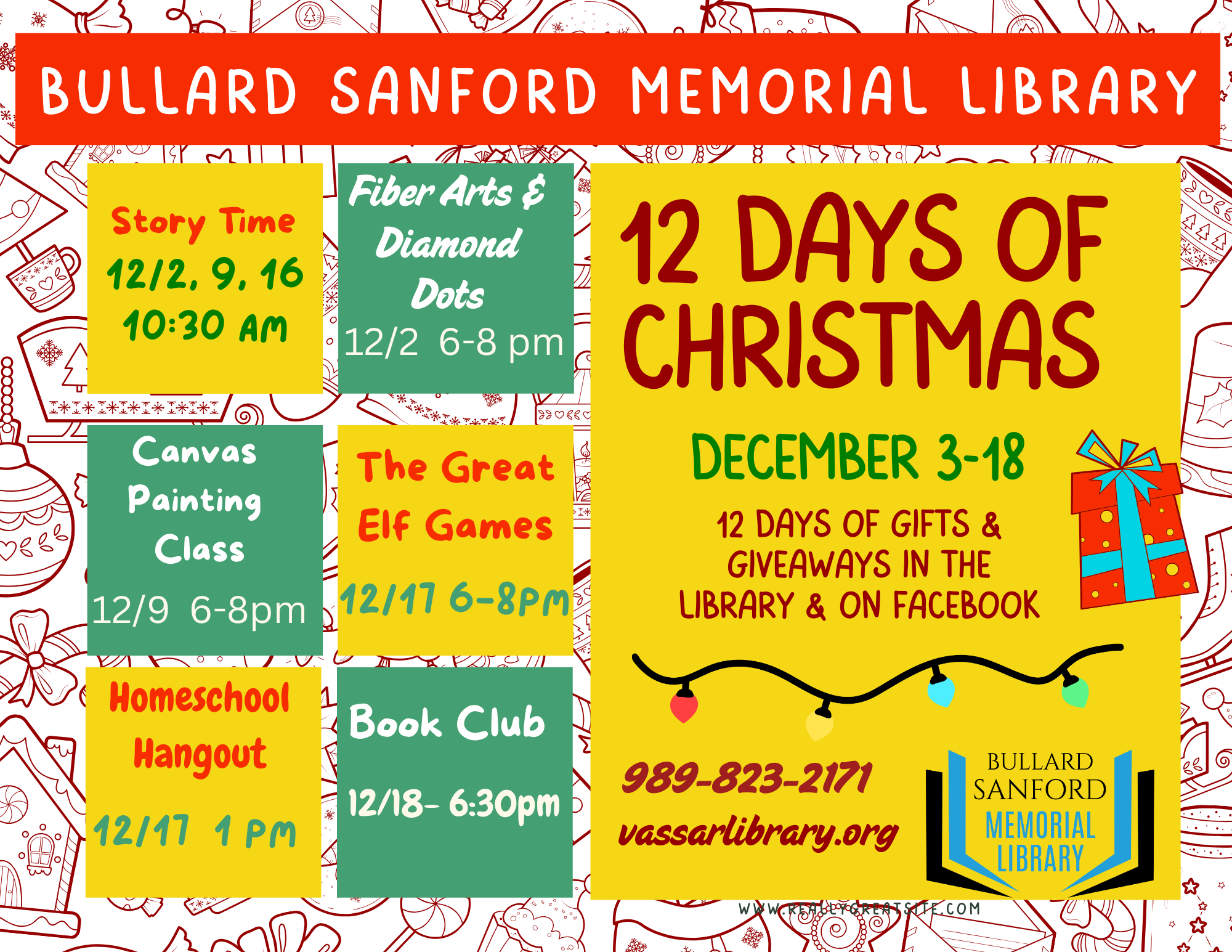 December Schedule of Events