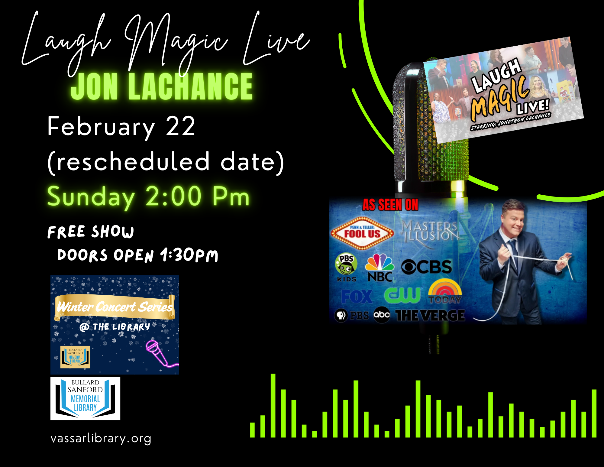 Winter Concert Series featuring Laugh Magic Live