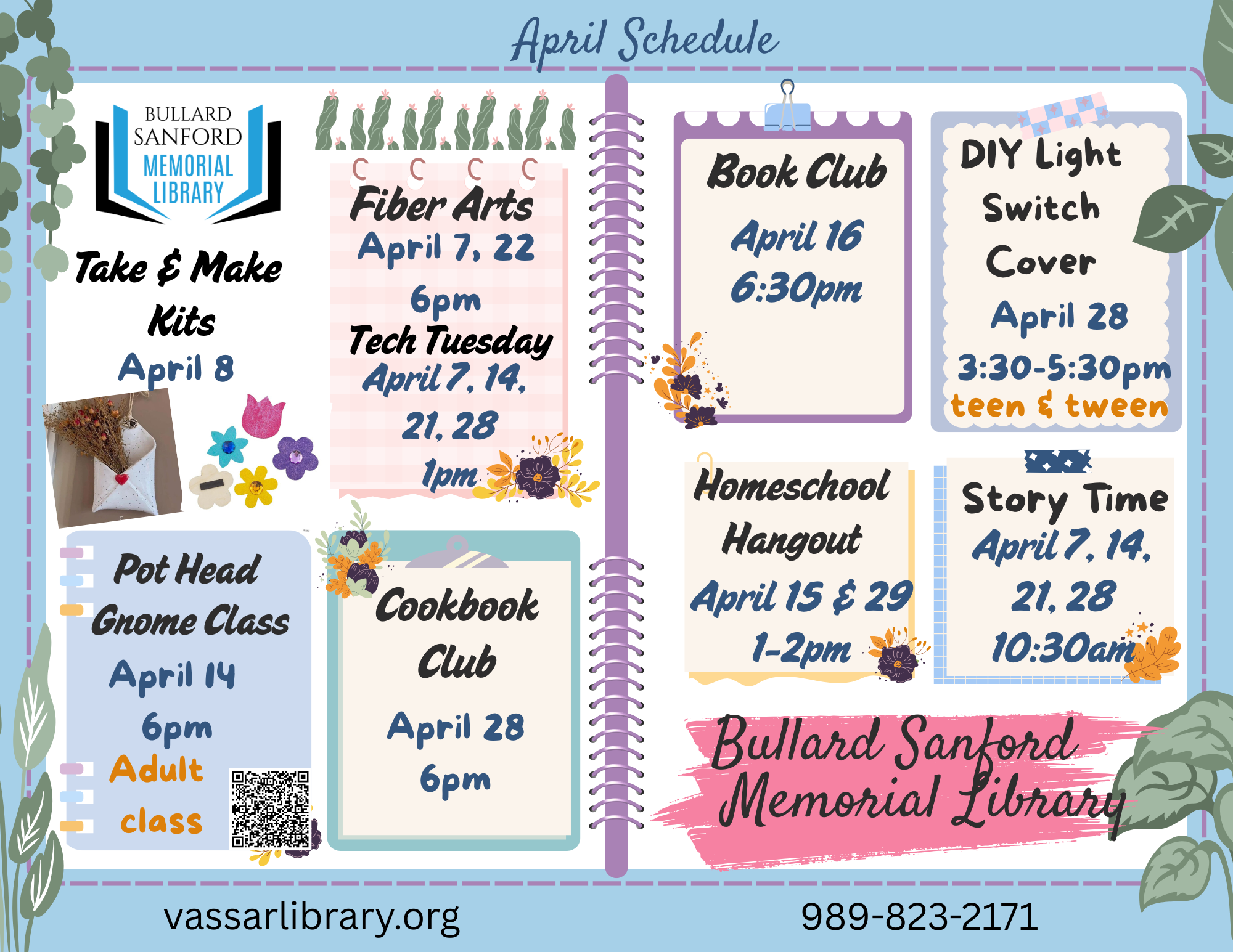 April Schedule of Events