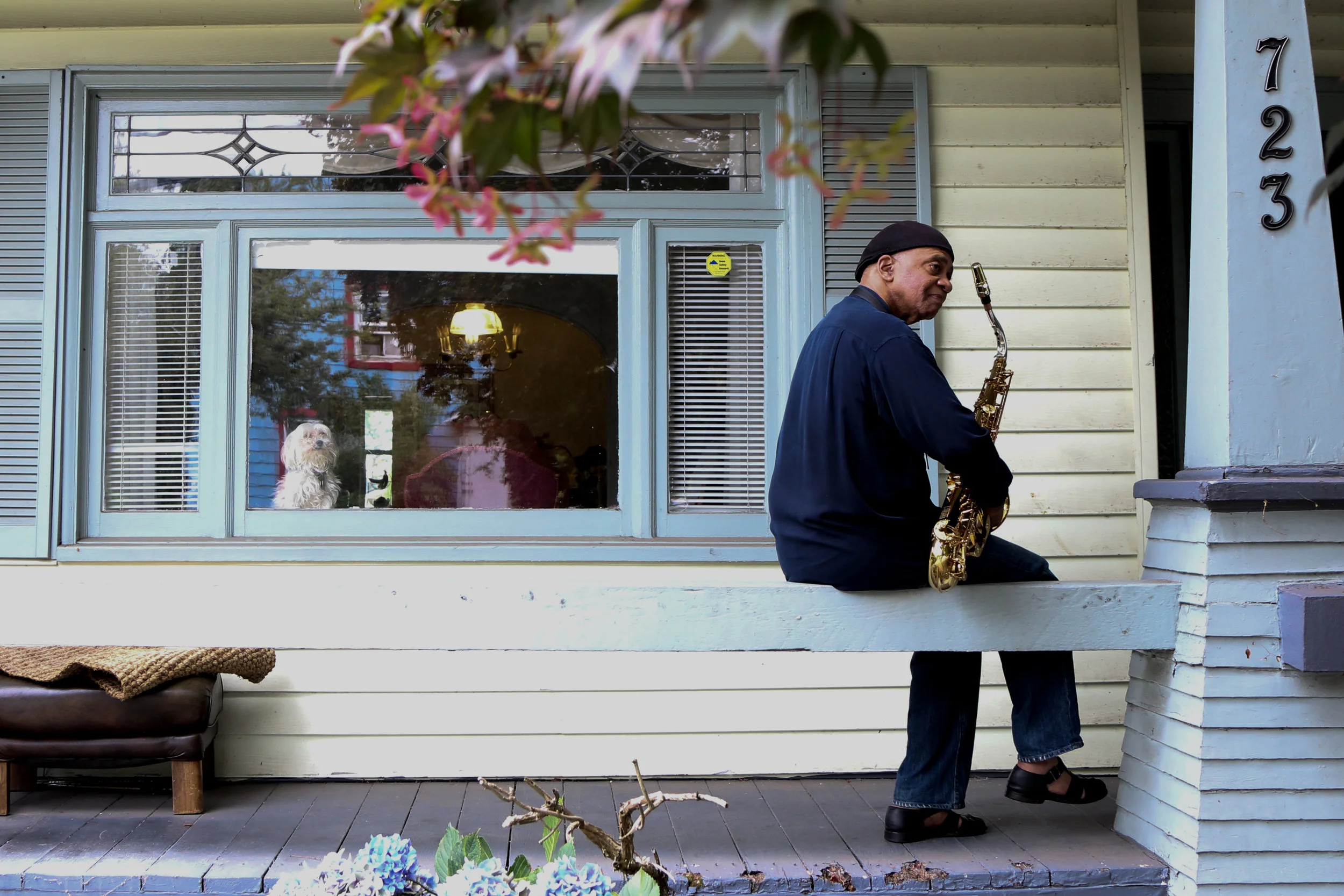 Gary Hammon. Portrait by Inye Wokoma. Gary grew up playing music in Central District clubs and was in the first cohort of black musicians admitted to the New England Conservatory.