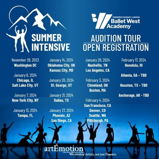 Summer Intensive Audition Tour — Ballet West Academy