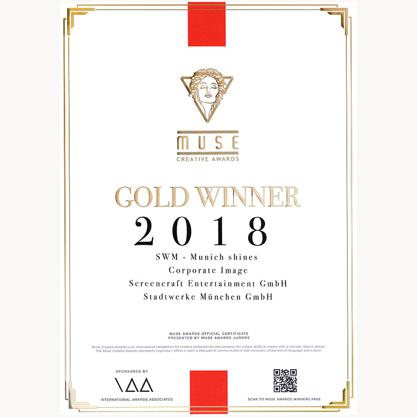 Muse Gold Winner 2018