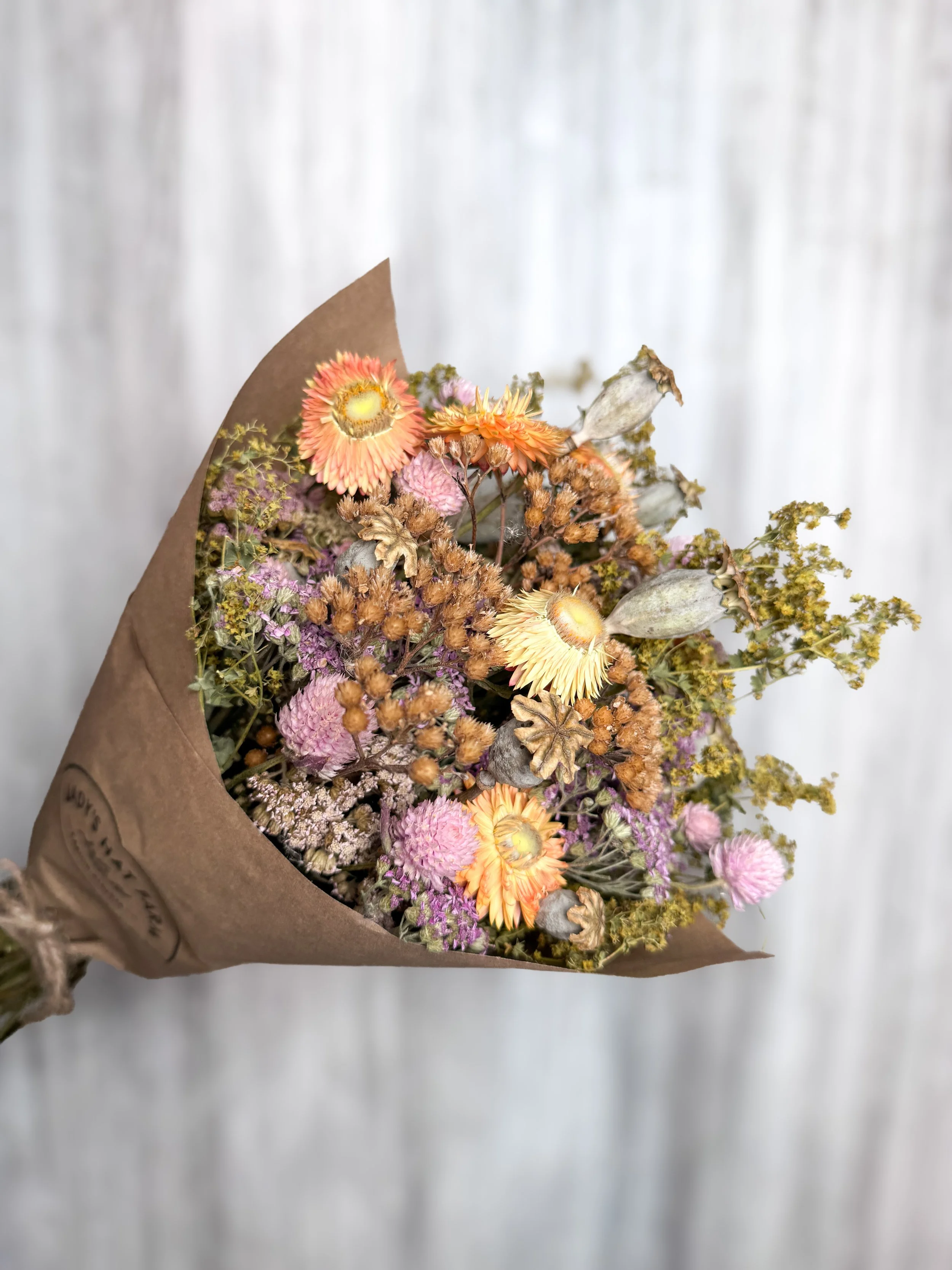 Dried Flower Bouquet - Pastels