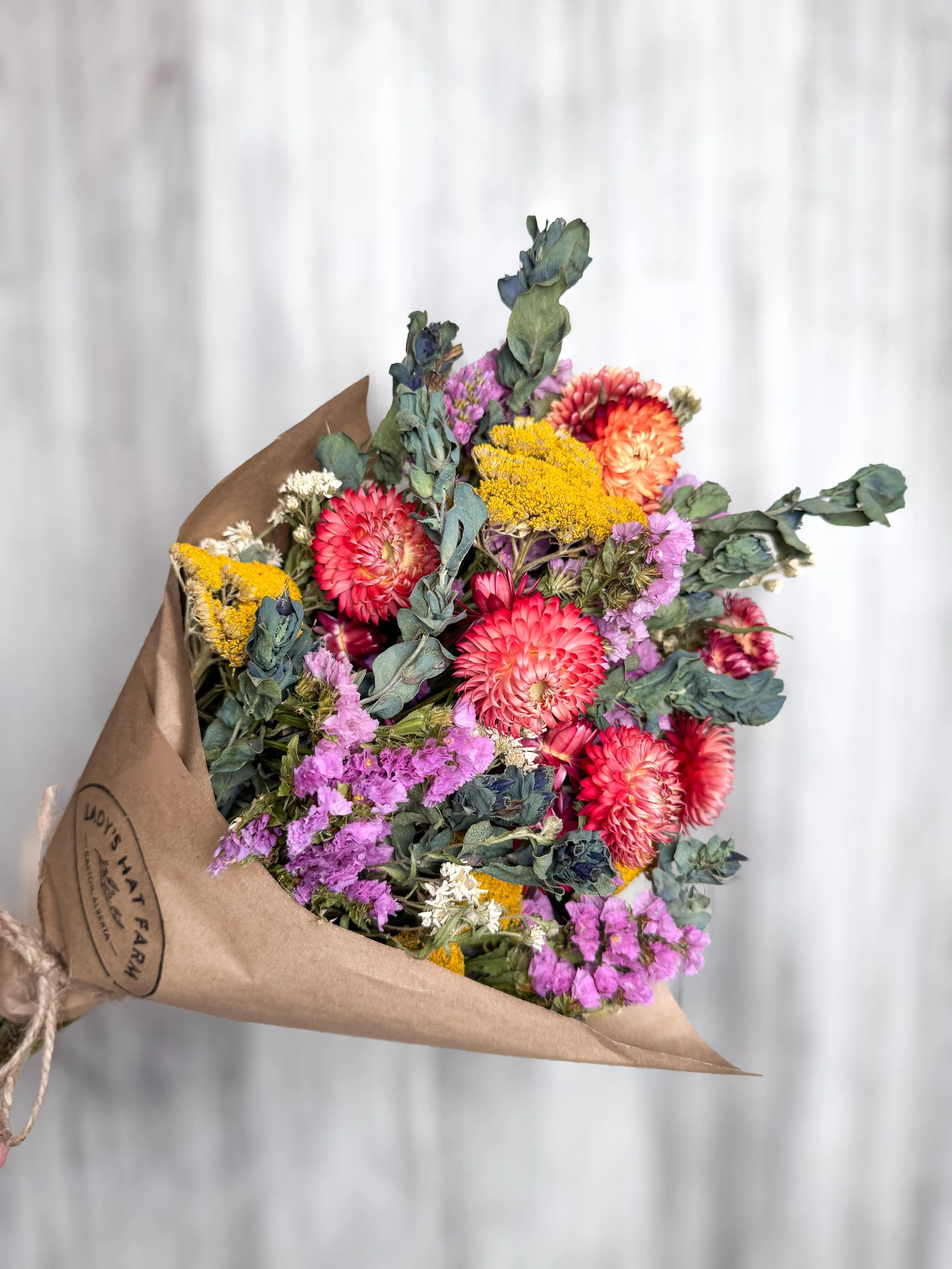 Dried Flower Bouquet - Rainbow