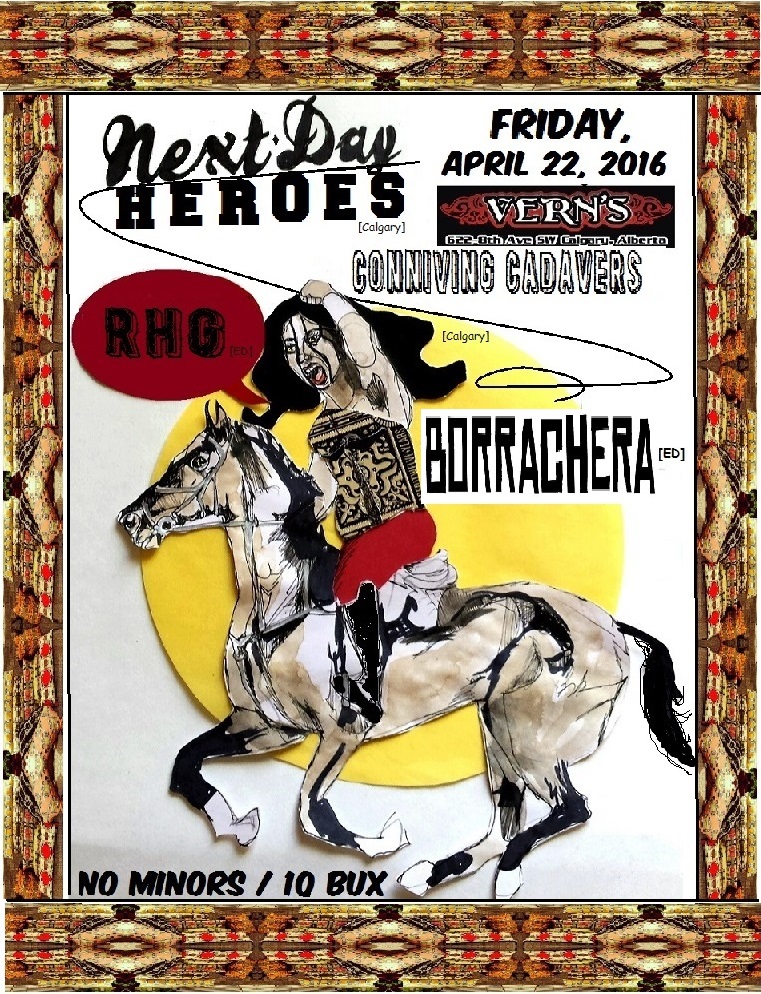 Vern's Gig Poster, Calgary 2016