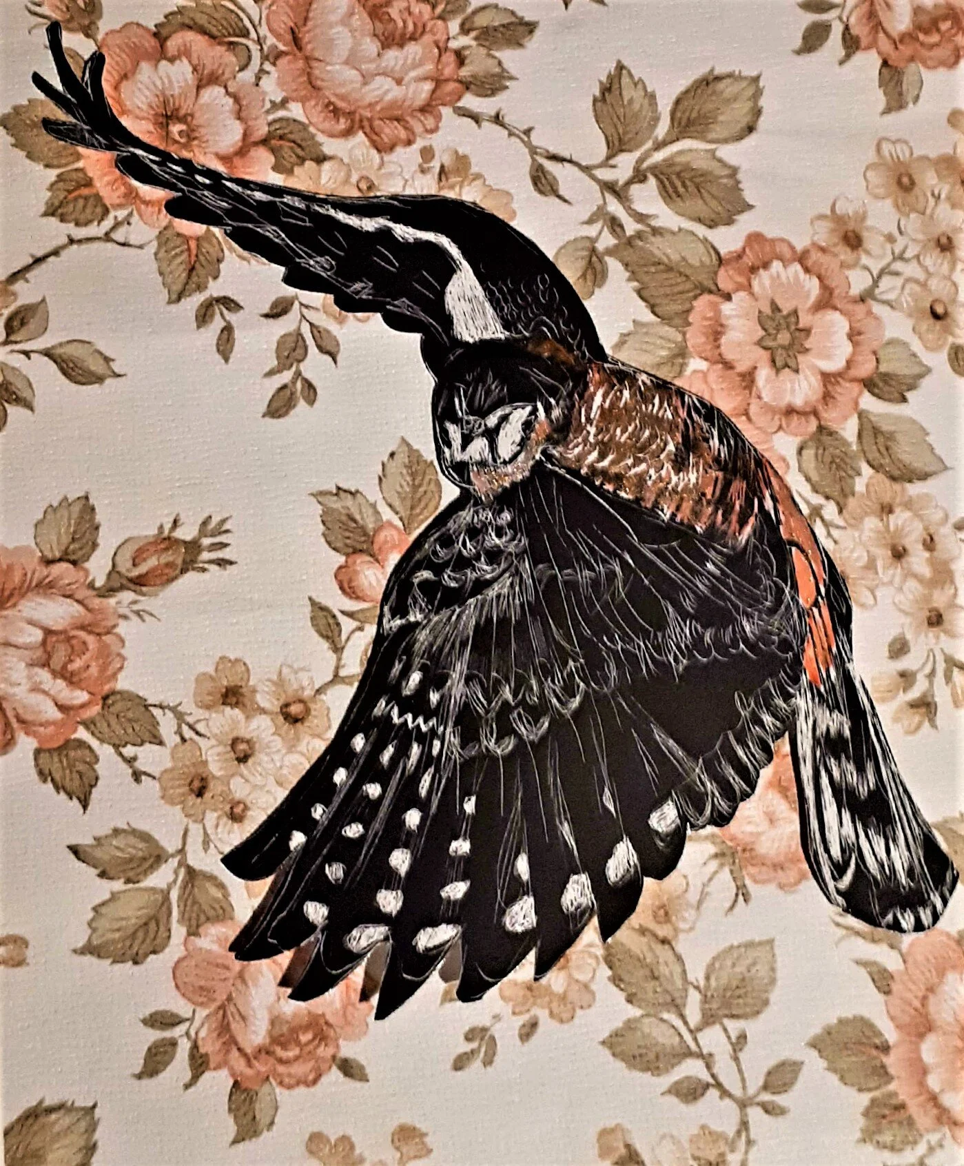 9”x 10”, mixed media, 2017.