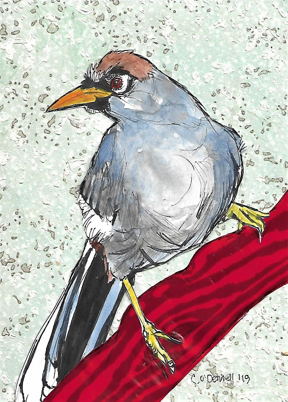 4”x 6”, mixed media, 2019.