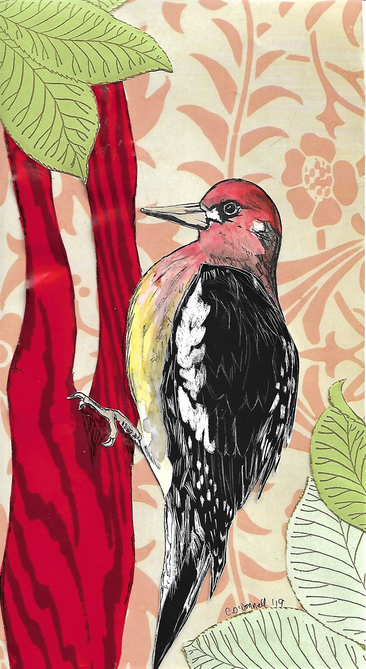 4”x 12”, mixed media, 2019.