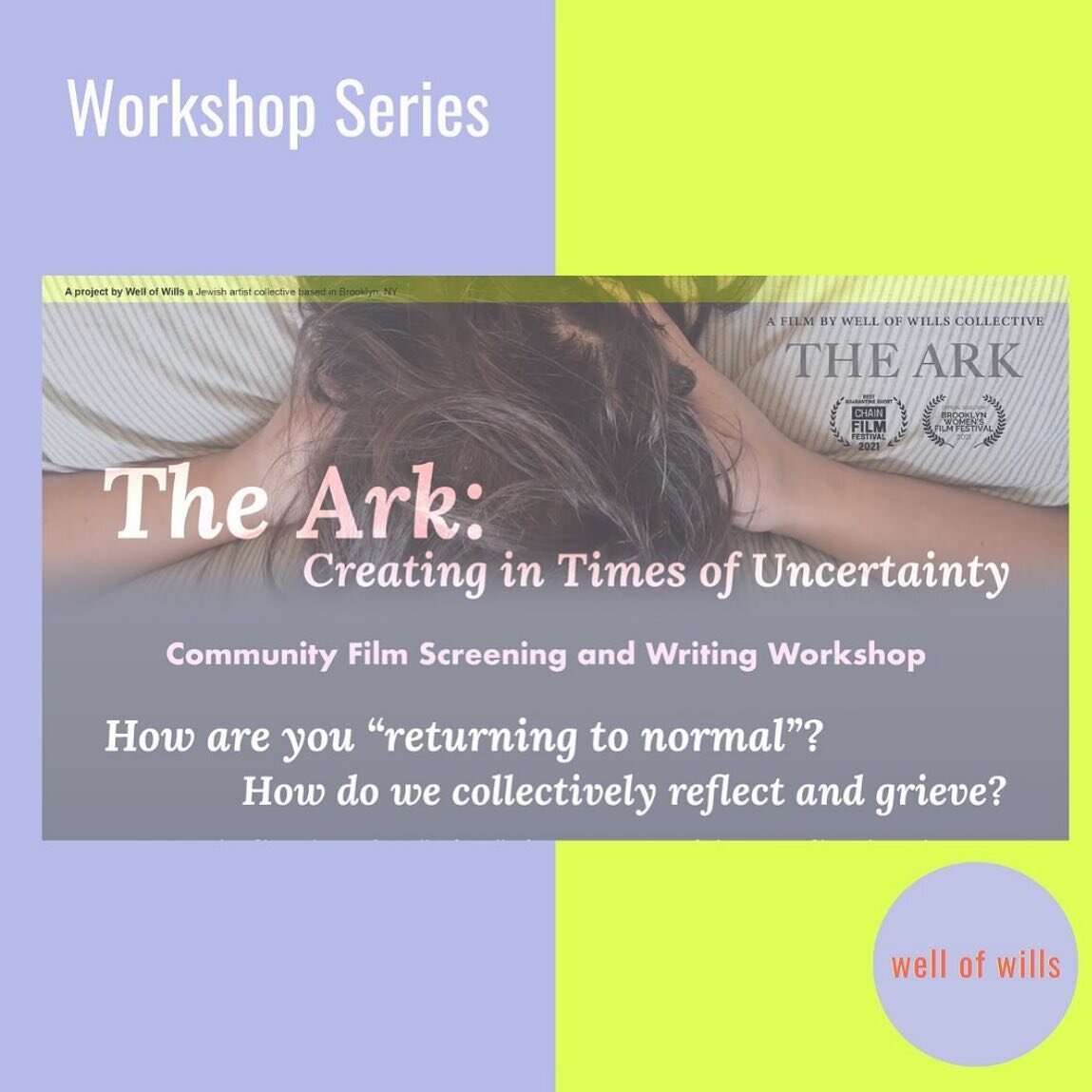 We are so excited to continue offering our workshop The Ark: Creating in Times of Uncertainty to your community! Click the link in our bio to learn more and sign up today.
