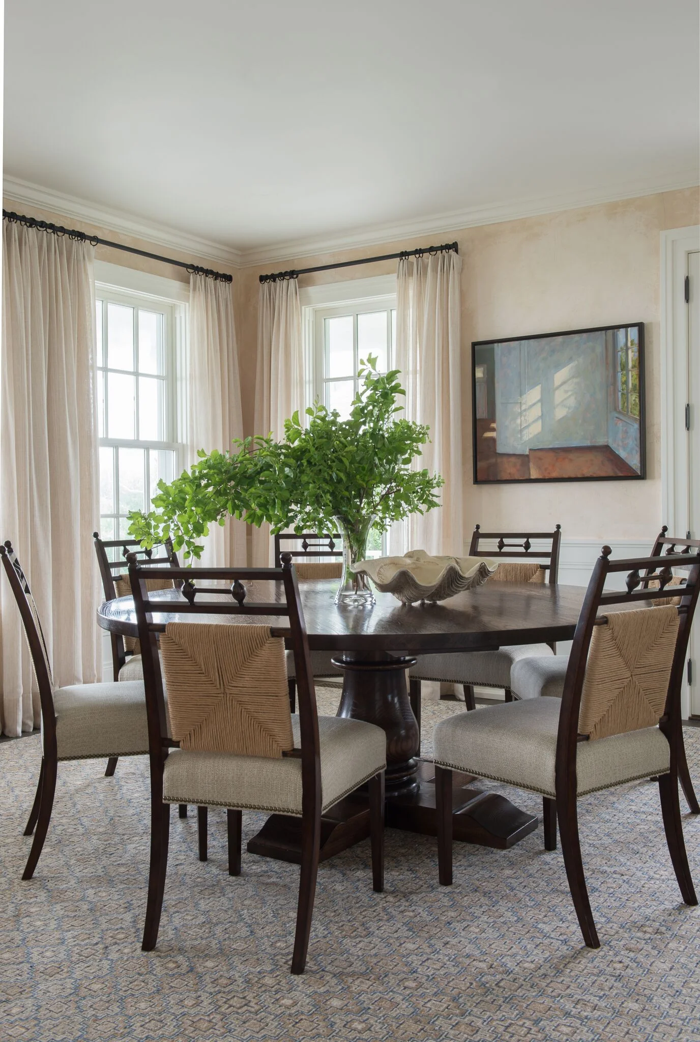 5. LOWER THE ARTWORK • Interiors: Nantucket House Antiques and Interior Design Studios, Inc.