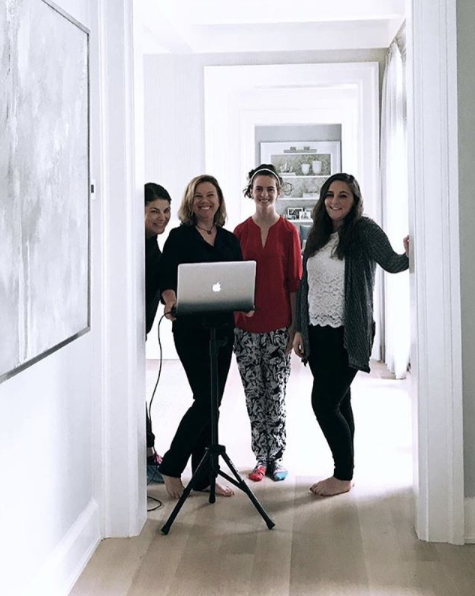 Annalee Greenspon on a shoot with Morgan Harrison Home (2017)