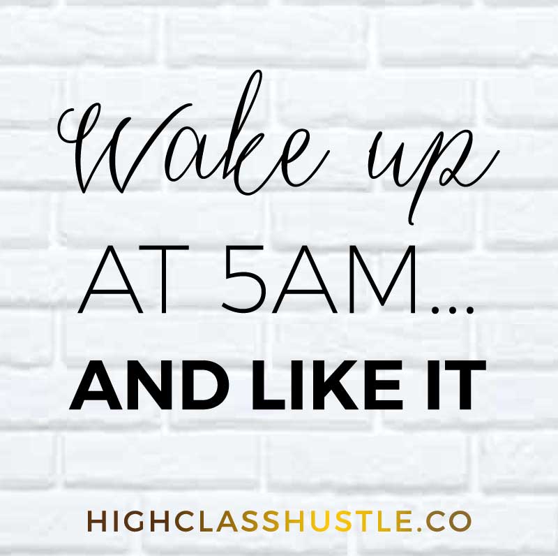 Waking up at 5am to workout hot sale
