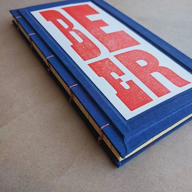 Finally finished a long promised journal for my husband's beer recipes. Let the brewing begin! #letterpress #bookbinding #handmade #beerlover #santafe