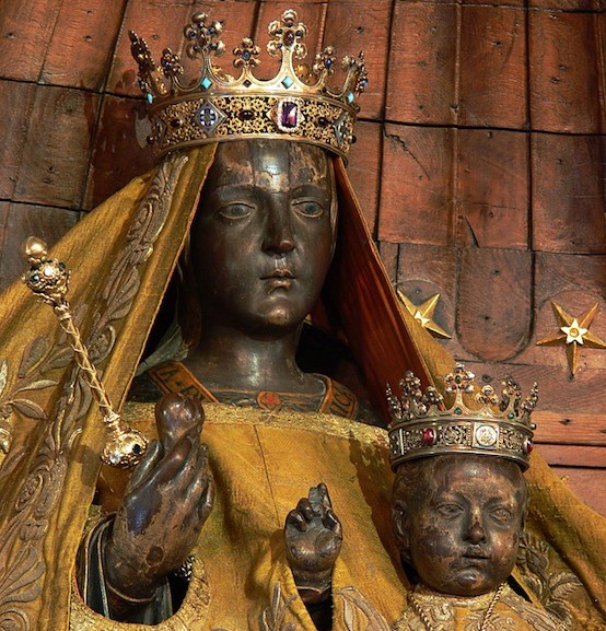 The Black Madonna of Chartres , before she was literally whitewashed in 2014. 