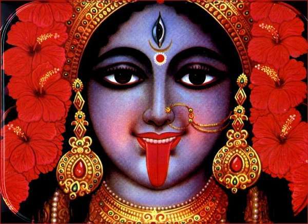 Mother Kali, looking a little less terrifying.