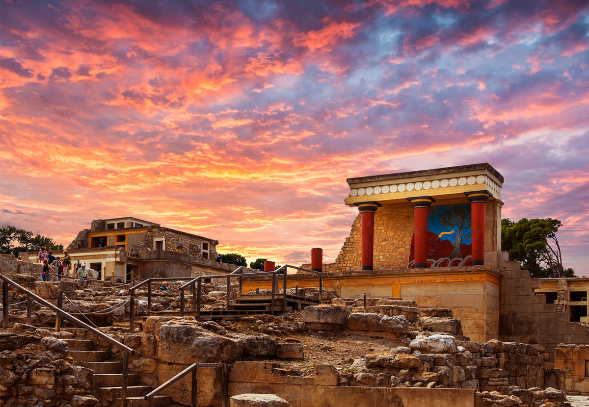 The Palace of Knossos, Crete - one of many planned stops during our European adventure