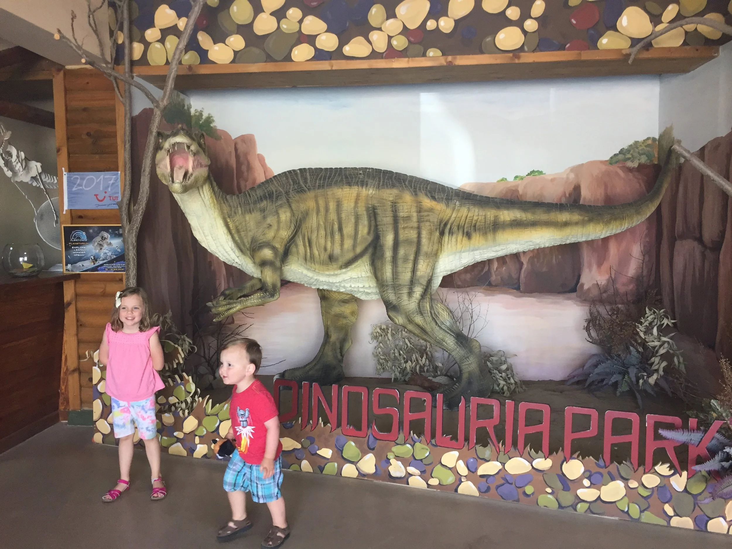 Dinosaur theme park first...